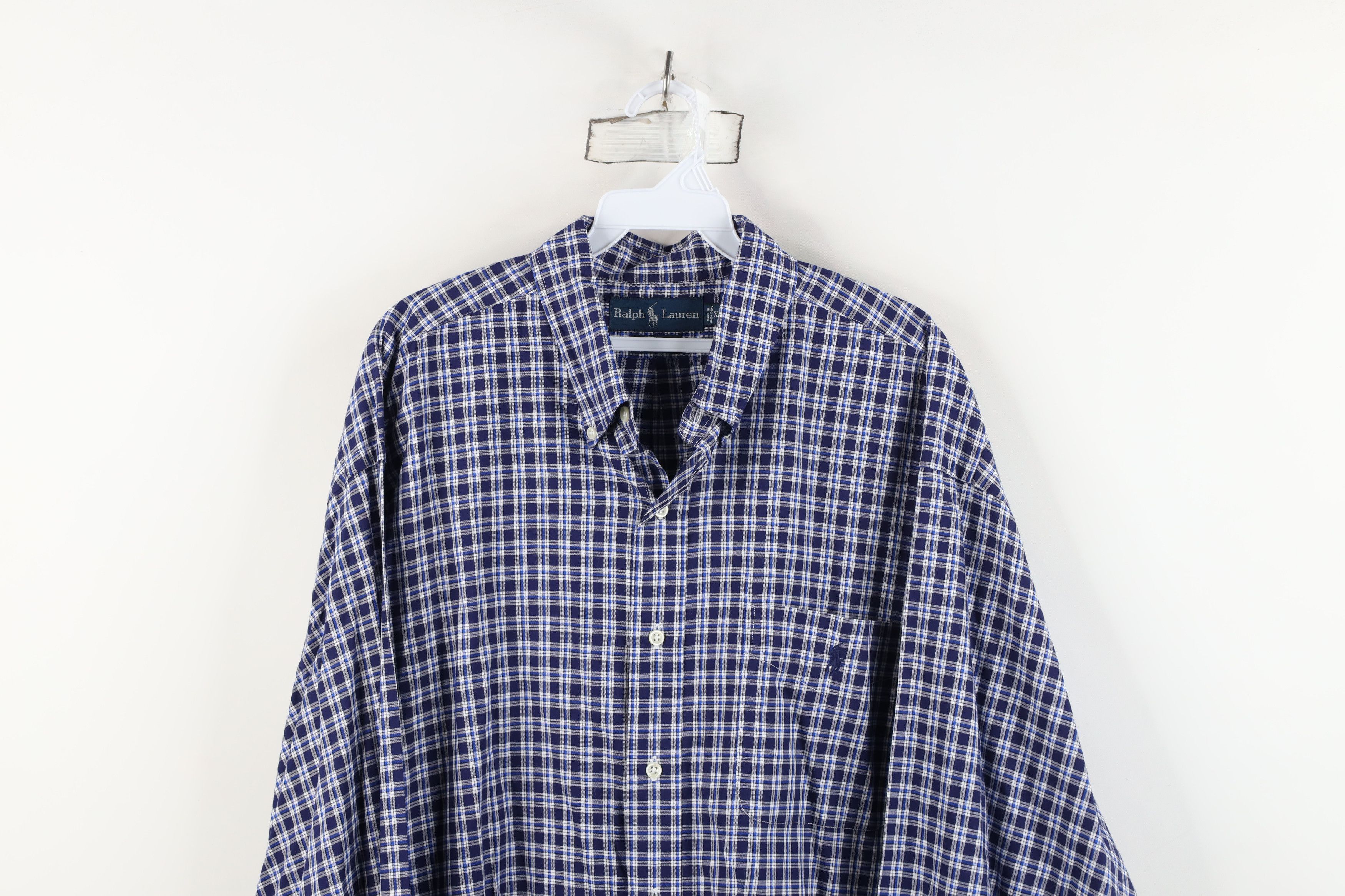Ralph Lauren Vintage 90s Ralph Lauren Collared Button Down Shirt Plaid Size US XL / EU 56 / 4 - 2 Thumbnail