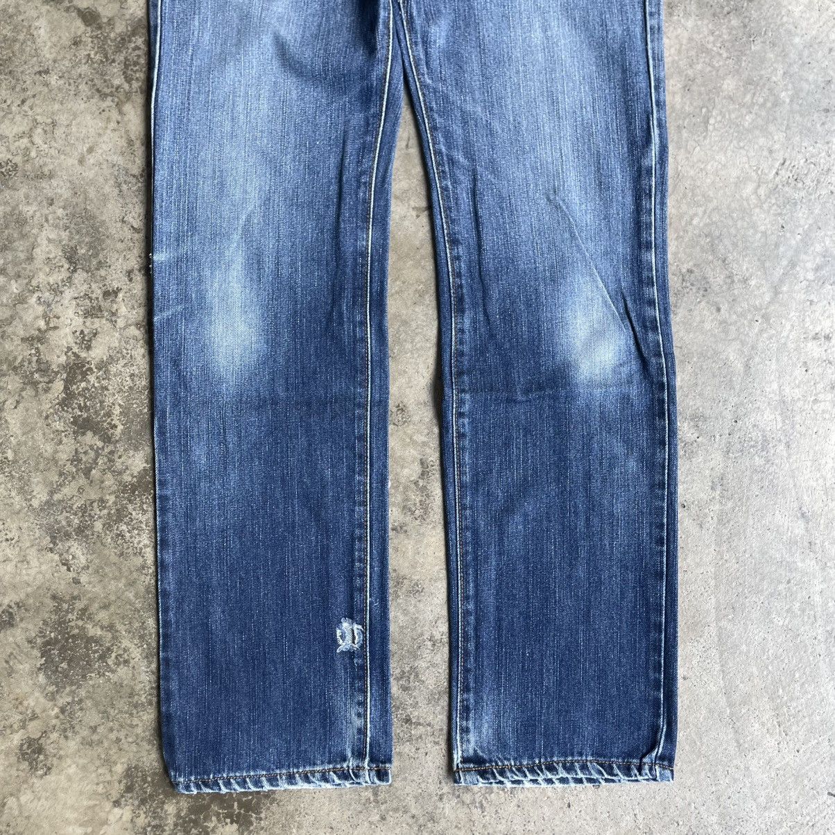 Edwin 🔥Vintage Edwin 402 Stoned Washed Ripped Distress Denim Jeans Size US 31 - 3 Thumbnail