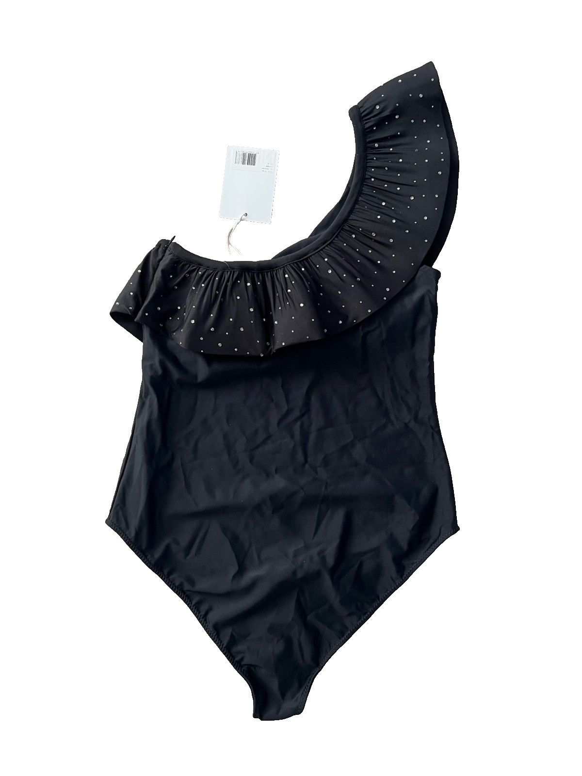 Ganni Ganni Jersey Tech Jersey Tech One Shoulder Bodysuit Black Size S / US 4 / IT 40 - 4 Thumbnail