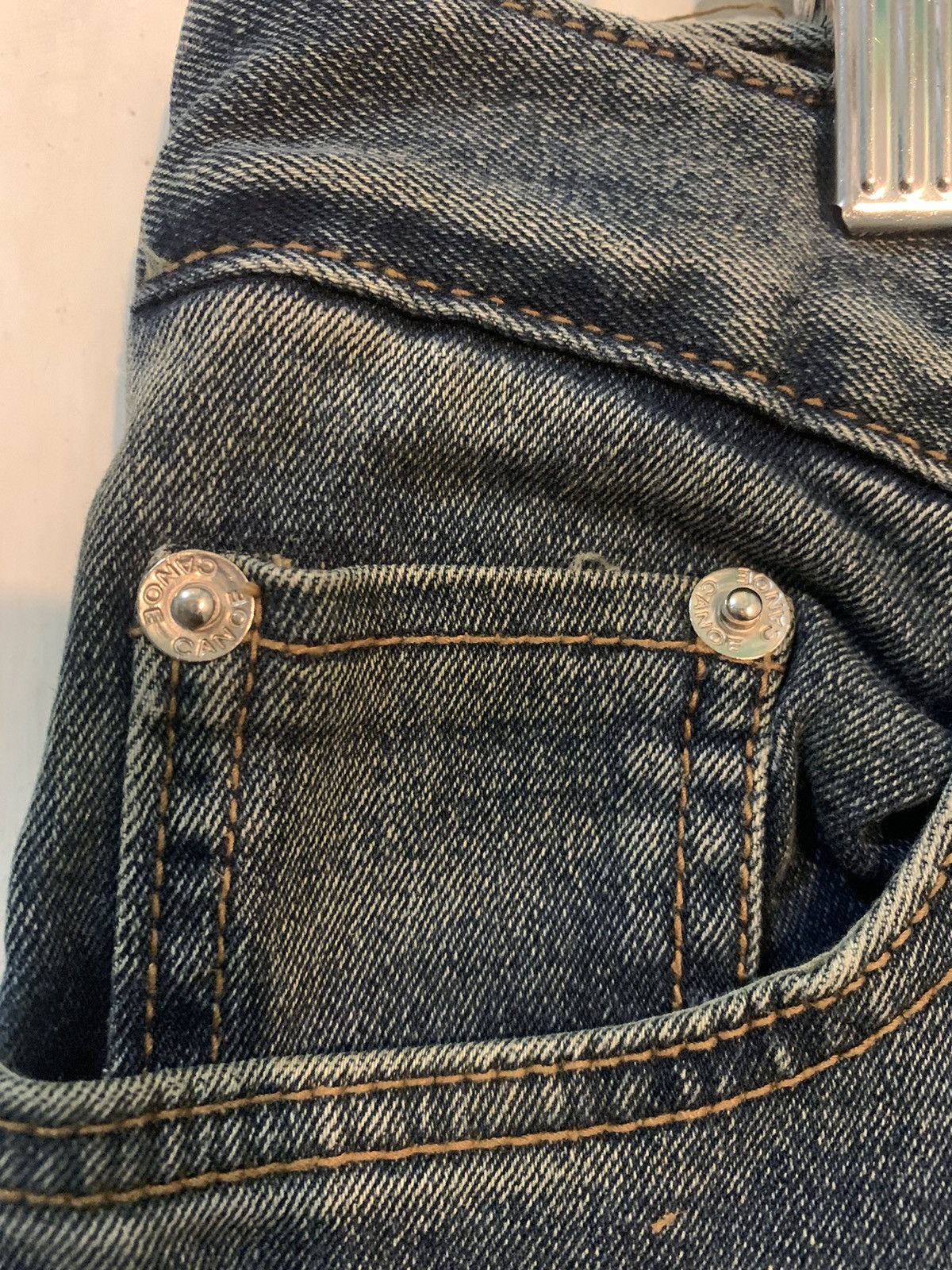 14th Addiction × If Six Was Nine × Tornado Mart Japanese Canoe Jeans Lace Up Flare ifaixwasnine styel Size 29" - 9 Thumbnail