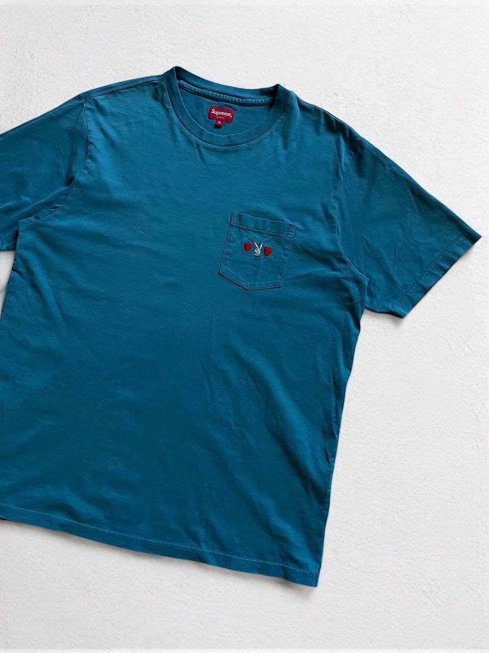 Playboy × Supreme × Vintage SUPREME PLAYBOY VINTAGE POCKET LOGO TEE T SHIRT Size US XL / EU 56 / 4 - 1 Thumbnail