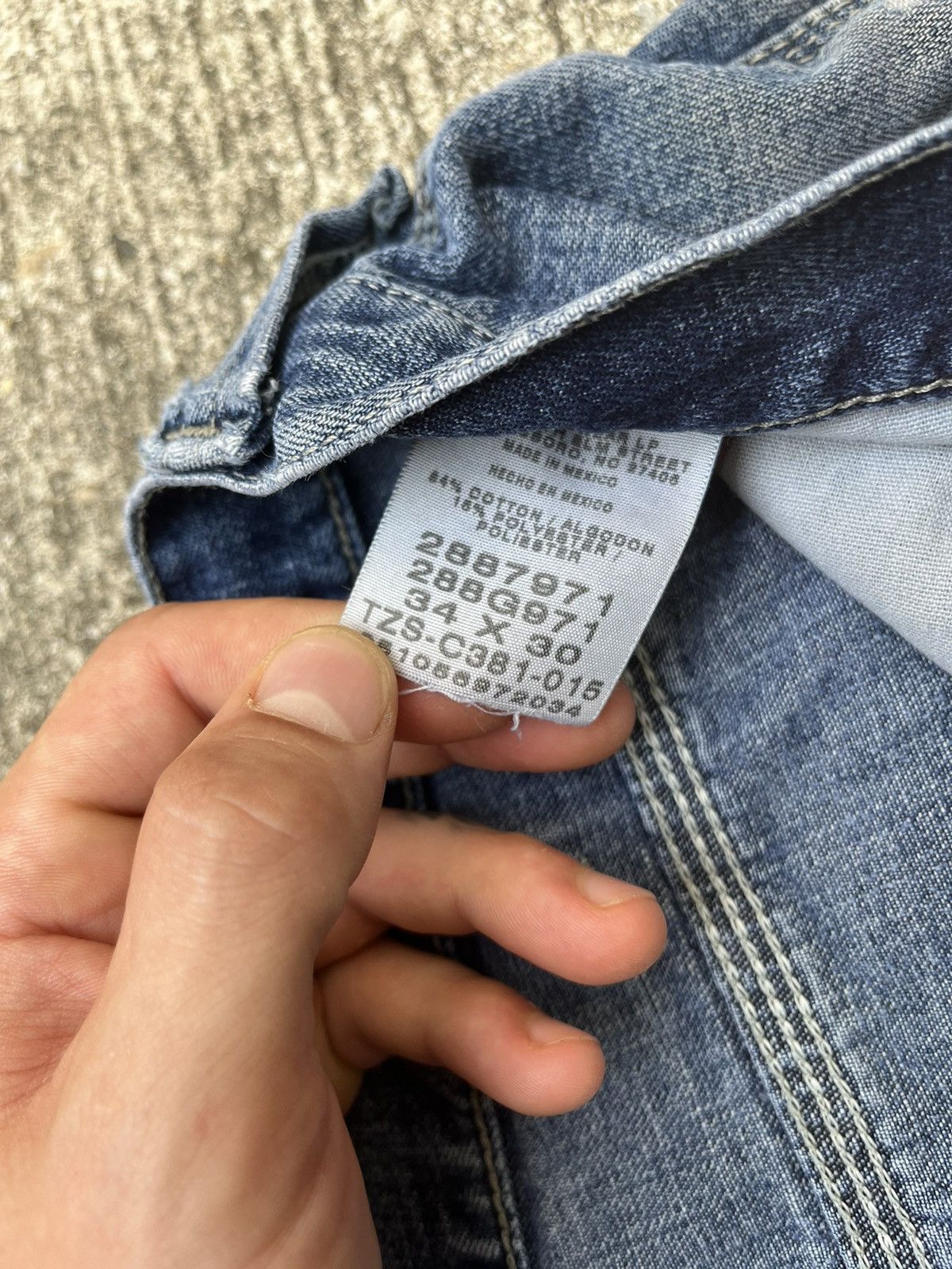 Lee × Vintage Vintage Y2K Baggy Skater Thrashed Carpenter Jeans Size US 30 / EU 46 - 4 Thumbnail