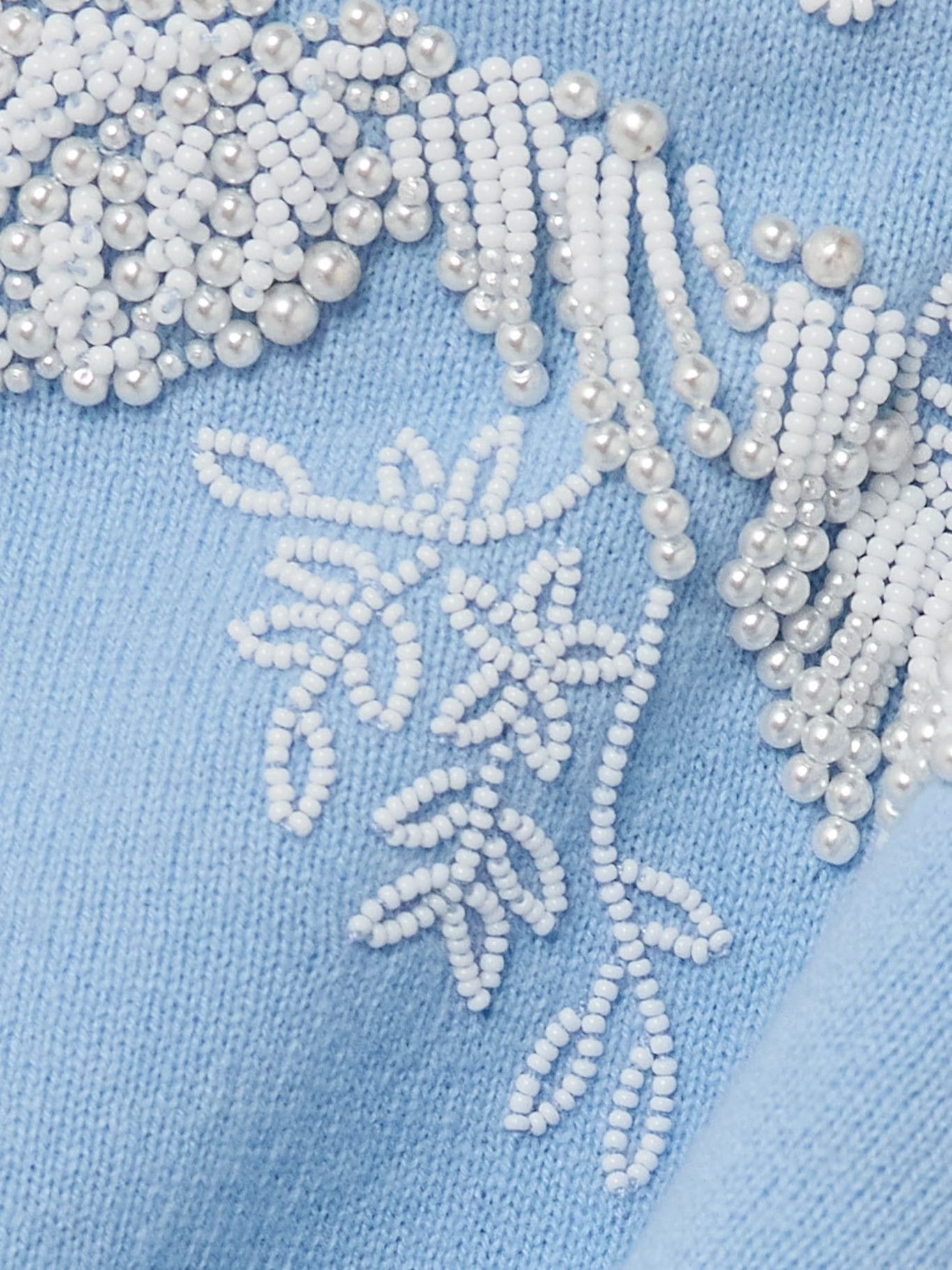 Versace o1y0226 Sleeveless Sweater in Sky Blue/White Size S / US 4 / IT 40 - 4 Thumbnail