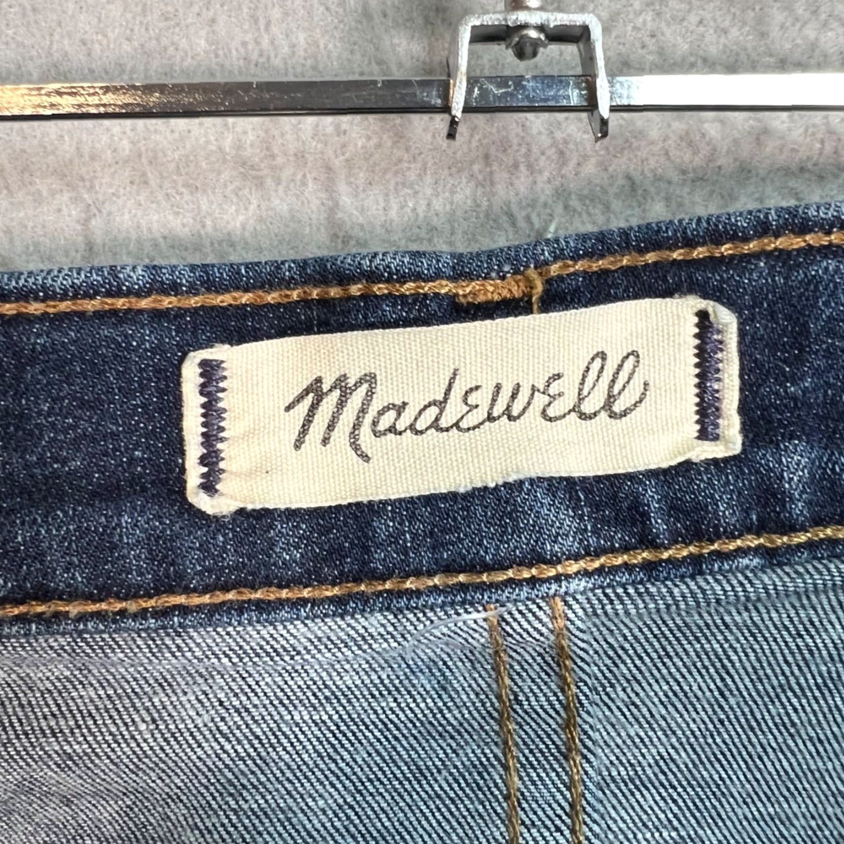 Madewell Madewell Jeans 5-Pocket High Skinny Denim Adult Womens 27 Tall 10" Rise Medium Wash Stretch Blue Size 27" / US 4 / IT 40 - 3 Thumbnail