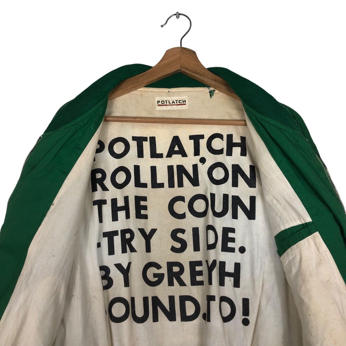 Hysteric Glamour 📌Riot Riot Vintage Bomber Jacket Full Patches Potlatch Size US M / EU 48-50 / 2 - 17 Thumbnail