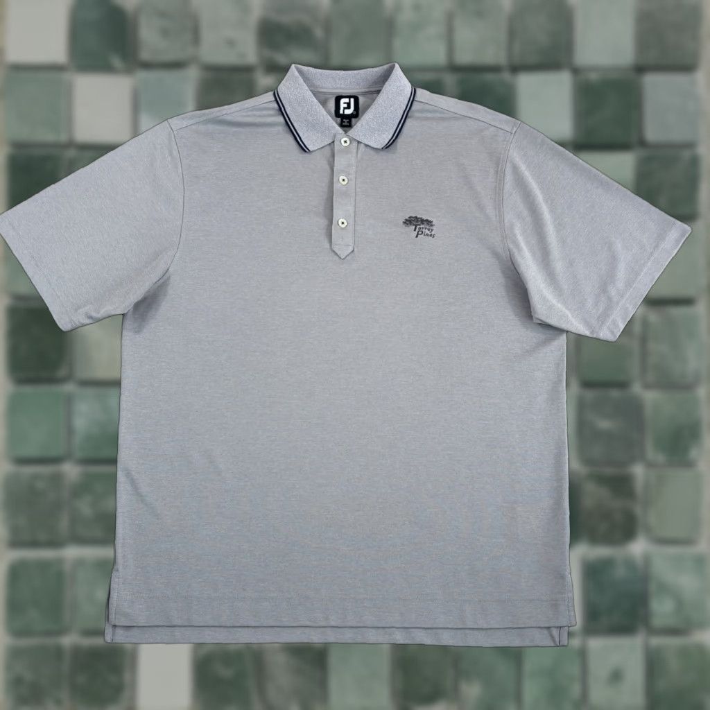Footjoy FootJoy x Torrey Pines La Jolla Golf Performance Polo Shirt Grey Men Large Polo Shirt Regular Size L Gray Embroidered Logo Golf Sport Modern Designer Size US L / EU 52-54 / 3 - 1 Thumbnail