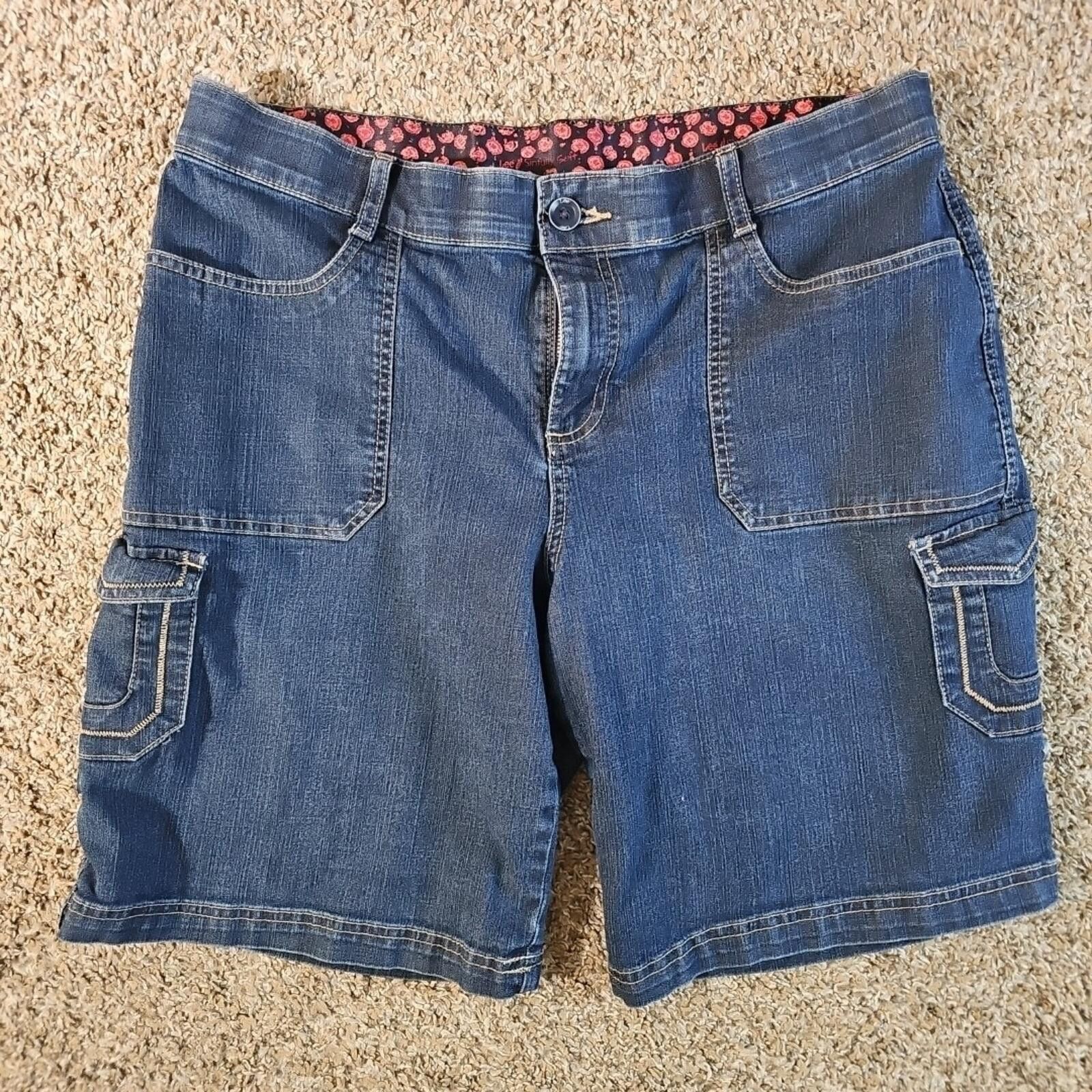 Lee LEE 16M Jean Cargo Shorts Size 38" / US 16 / IT 52 - 1 Thumbnail