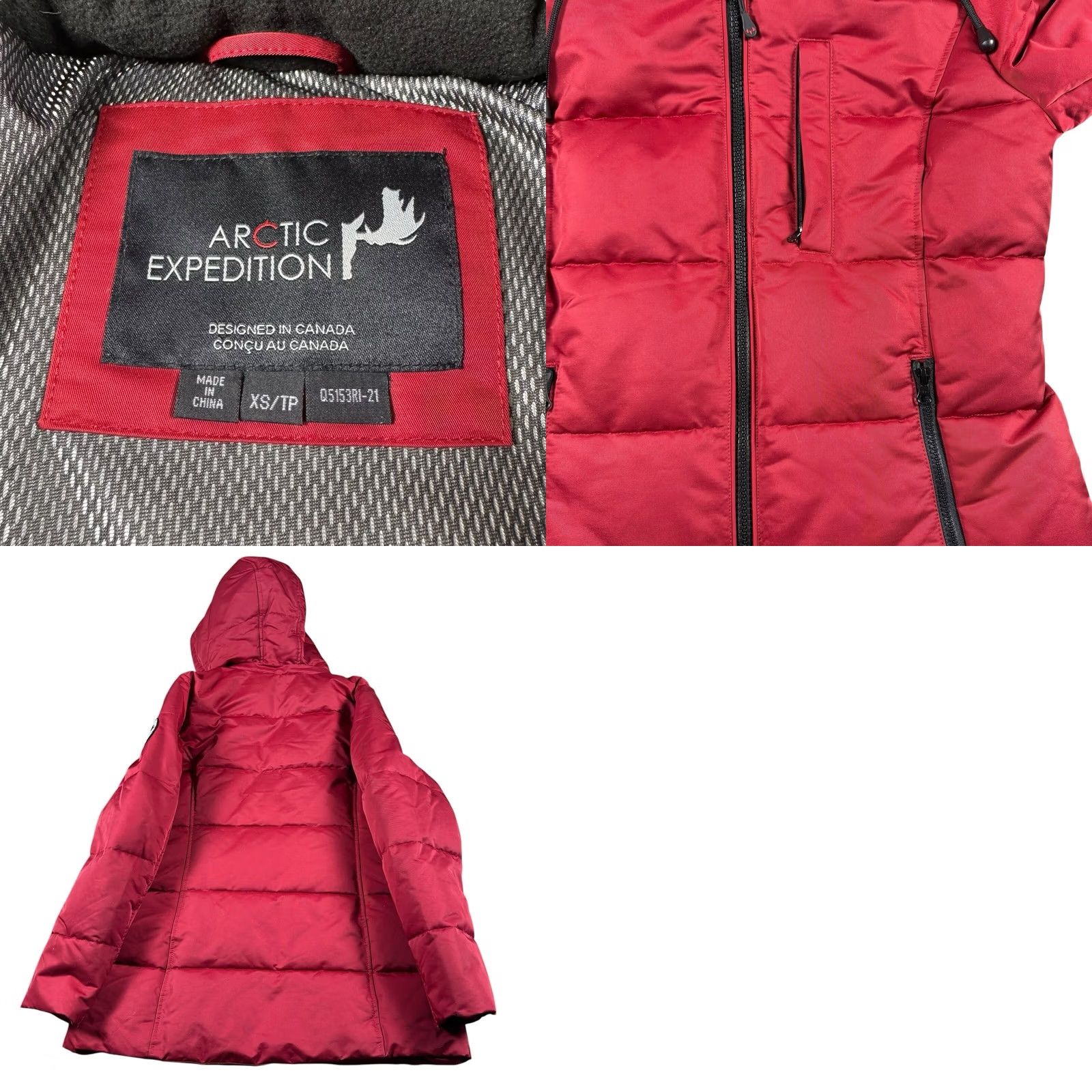 Vintage VINTAGE Expedition Parka Shirt Womens XS Goose Down Coat Full Zip Hooded Quilted Puffer Size XS / US 0-2 / IT 36-38 - 8 Thumbnail