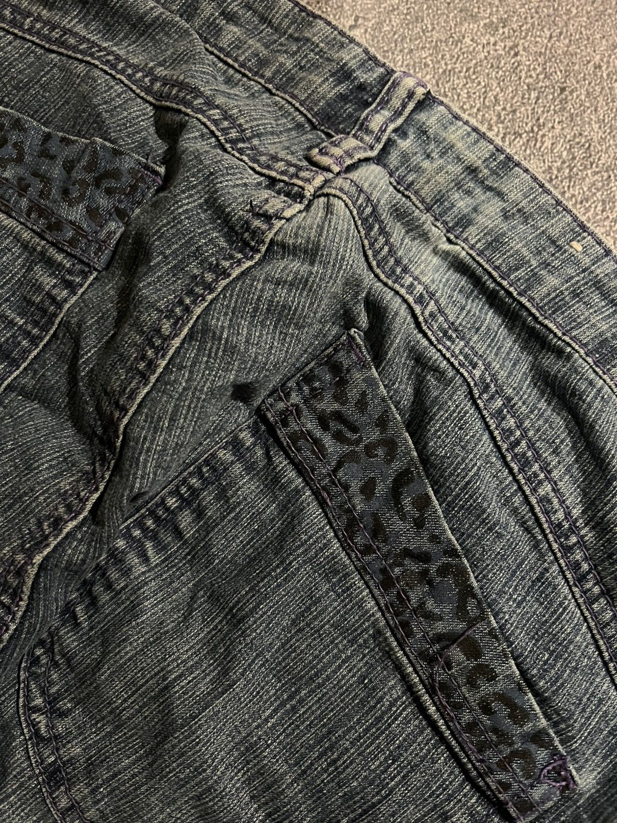 Vintage RARE Balenciaga Style Baggy Glamour Jeans / Archive Y2K Size US 36 / EU 52 - 2 Thumbnail