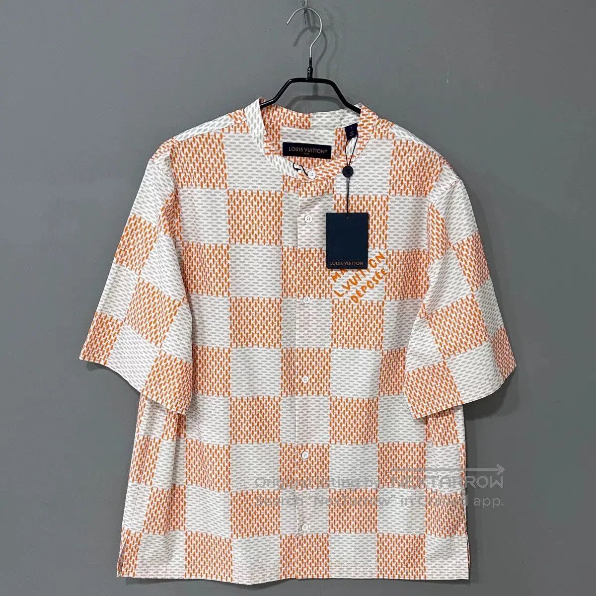 Louis Vuitton louis vuitton orange checkered short sleeve shirt. Size US L / EU 52-54 / 3 - 1 Thumbnail