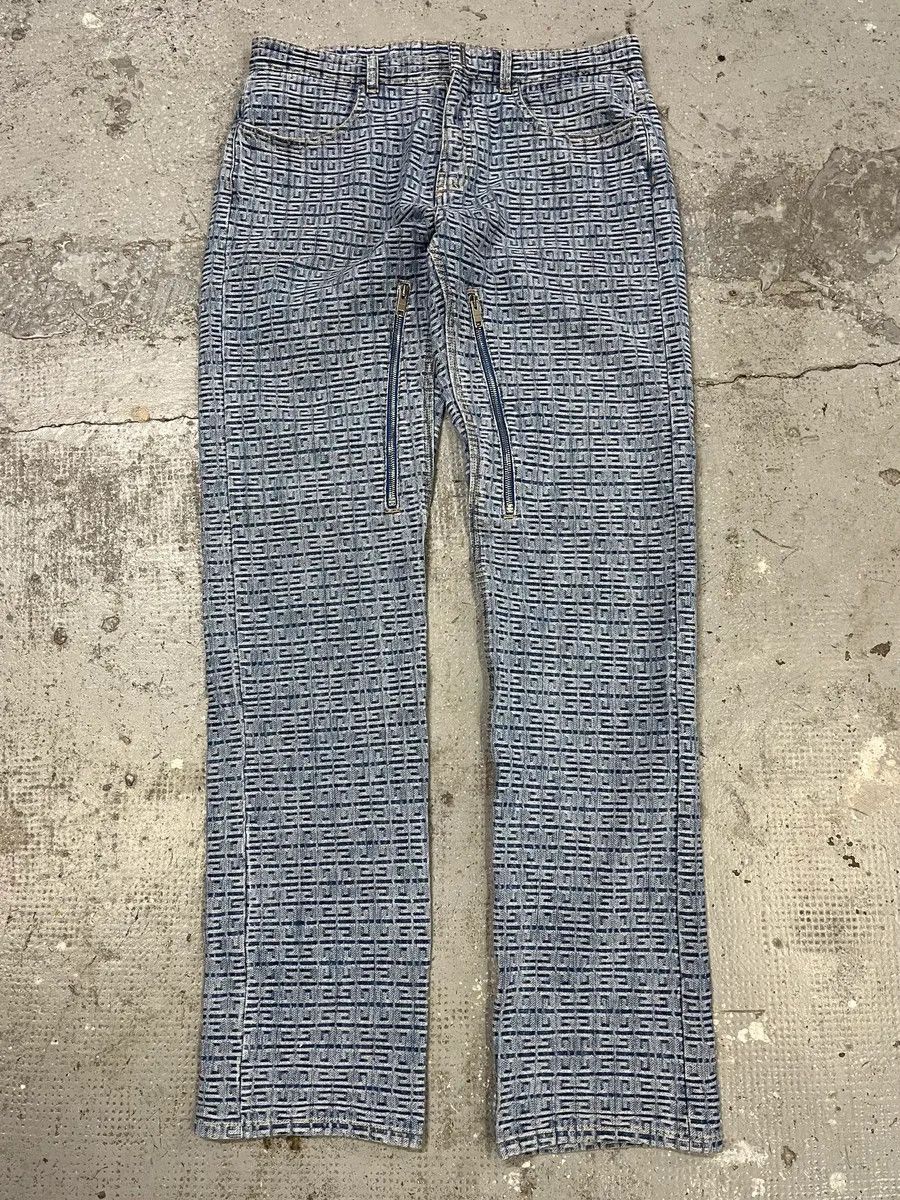 Givenchy SS2023 Givenchy Blue Logo Denim Jeans Size US 33 - 1 Thumbnail