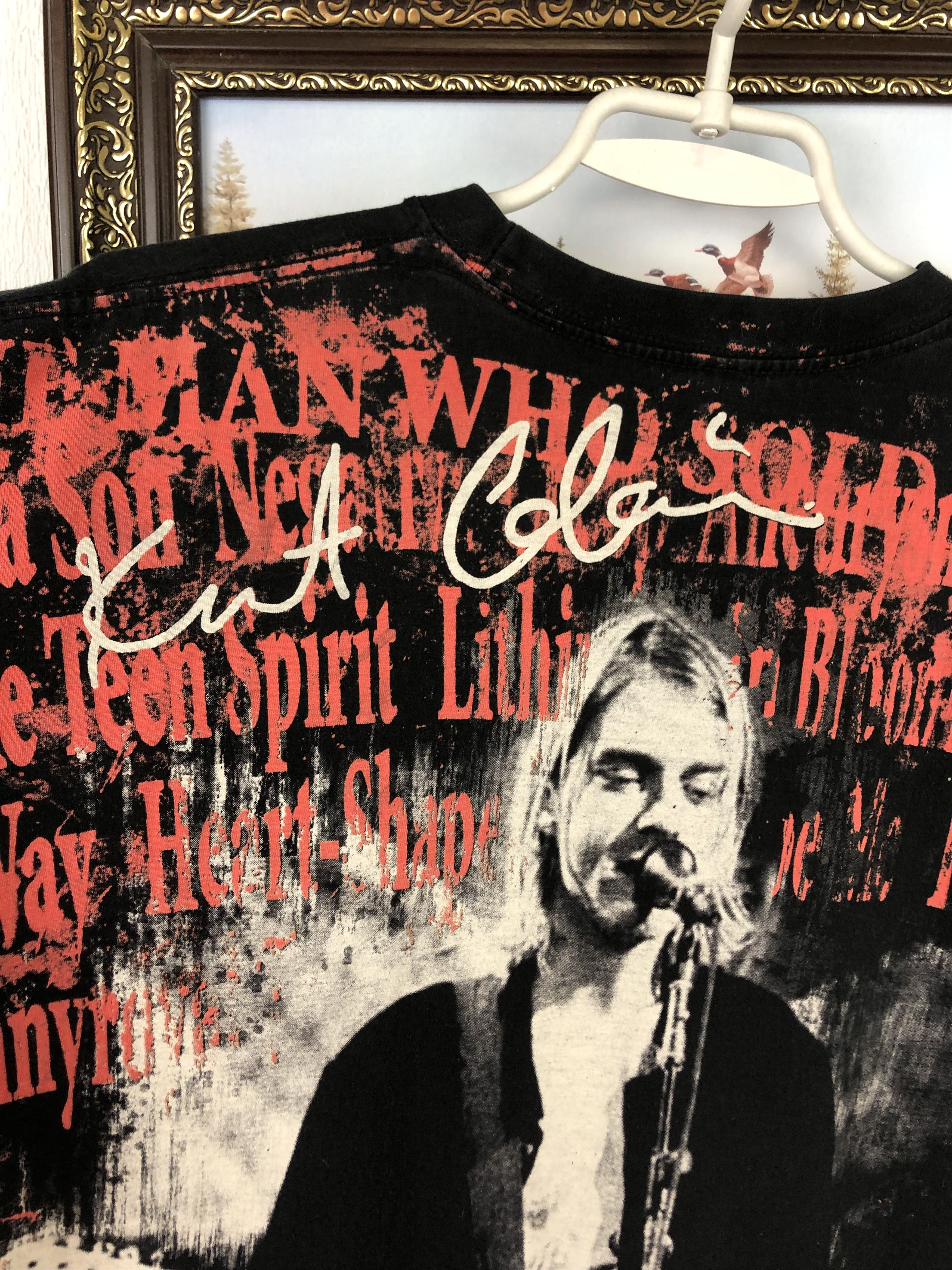 Band Tees Vintage Over Print Curt Cobain Tee Shirt Band Rare Black Size US M / EU 48-50 / 2 - 15 Thumbnail