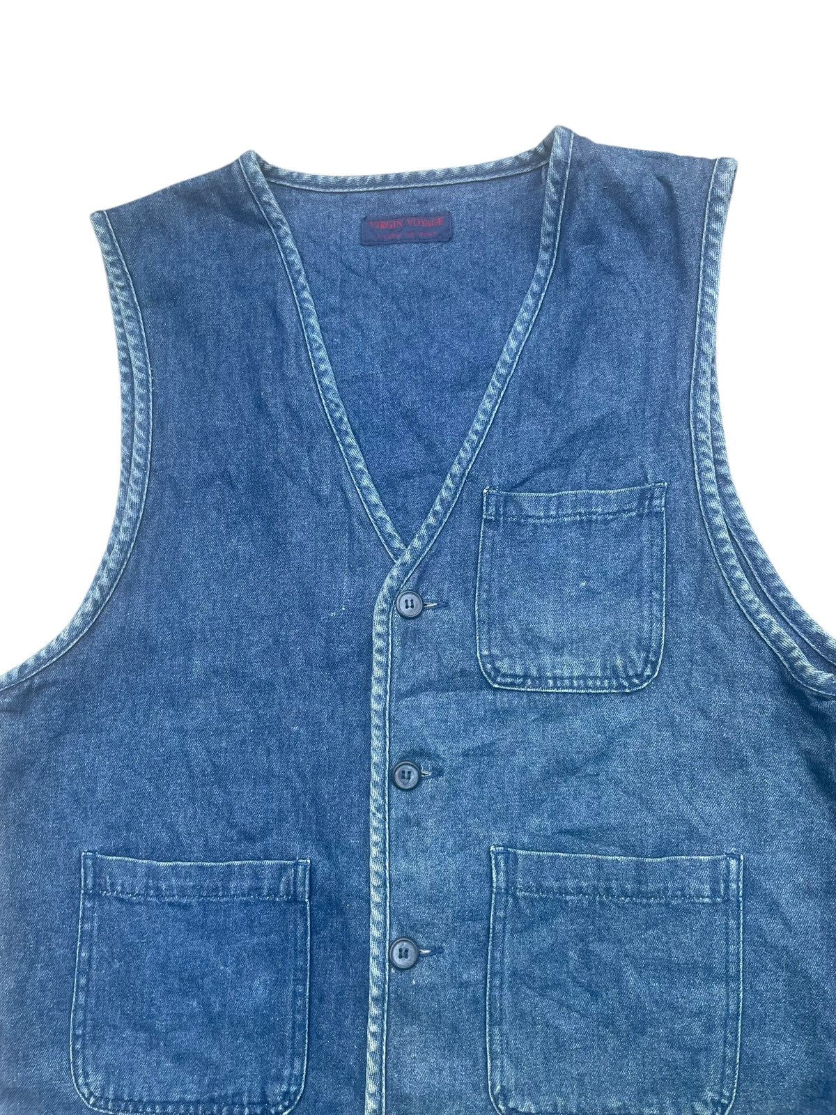Japanese Brand Virgin Voyage Denim Vest Size US M / EU 48-50 / 2 - 3 Thumbnail