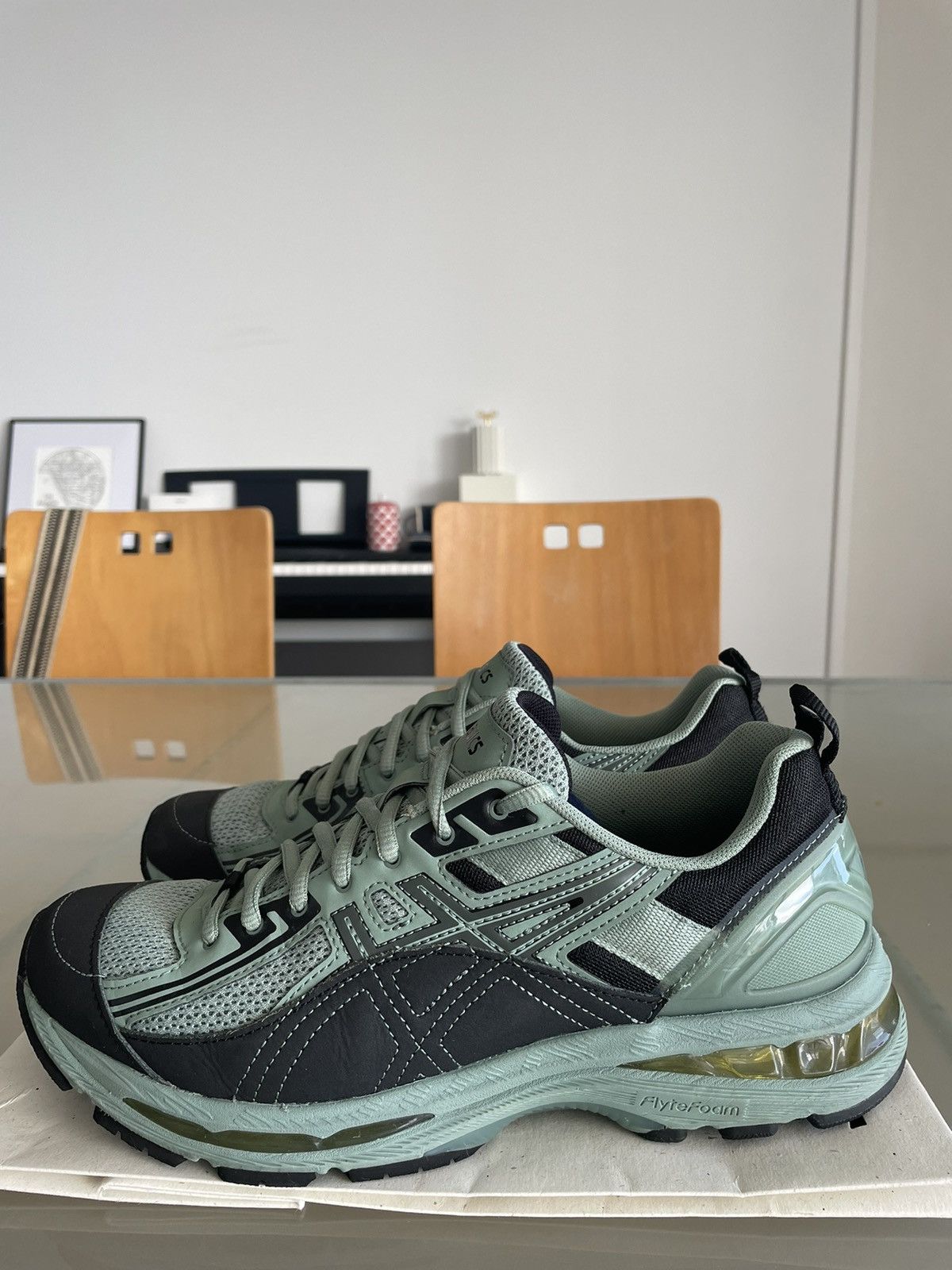 Asics × Kiko Kostadinov KIKO KOSTADINOV ASICS Gel Burz 2 Seafoam/SlateGrey/MintGreen Size US 8.5 / EU 41-42 - 4 Thumbnail