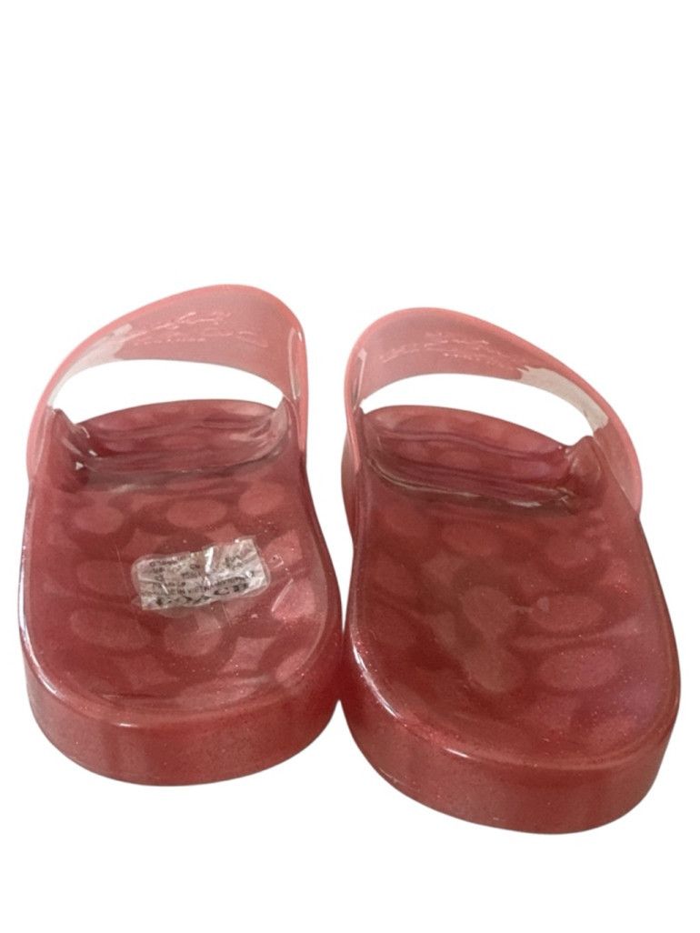 Coach Coach Women’s Ulyssa Pool Jelly Slide Slip on Pink US 9 Size US 9 / IT 39 - 3 Thumbnail