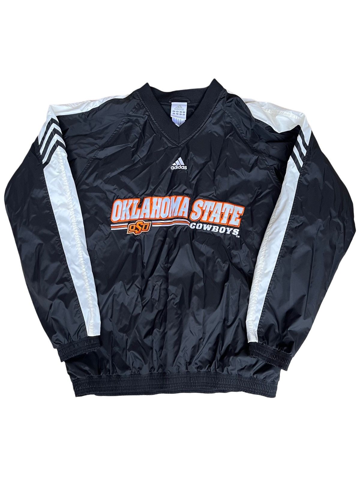 Adidas × Vintage 2000s Adidas Oklahoma State Windbreaker Size US L / EU 52-54 / 3 - 1 Thumbnail