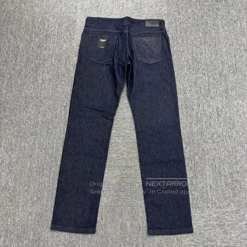Fendi Fendi Leather Patch Denim Jeans. Size US 34 / EU 50 - 2 Thumbnail