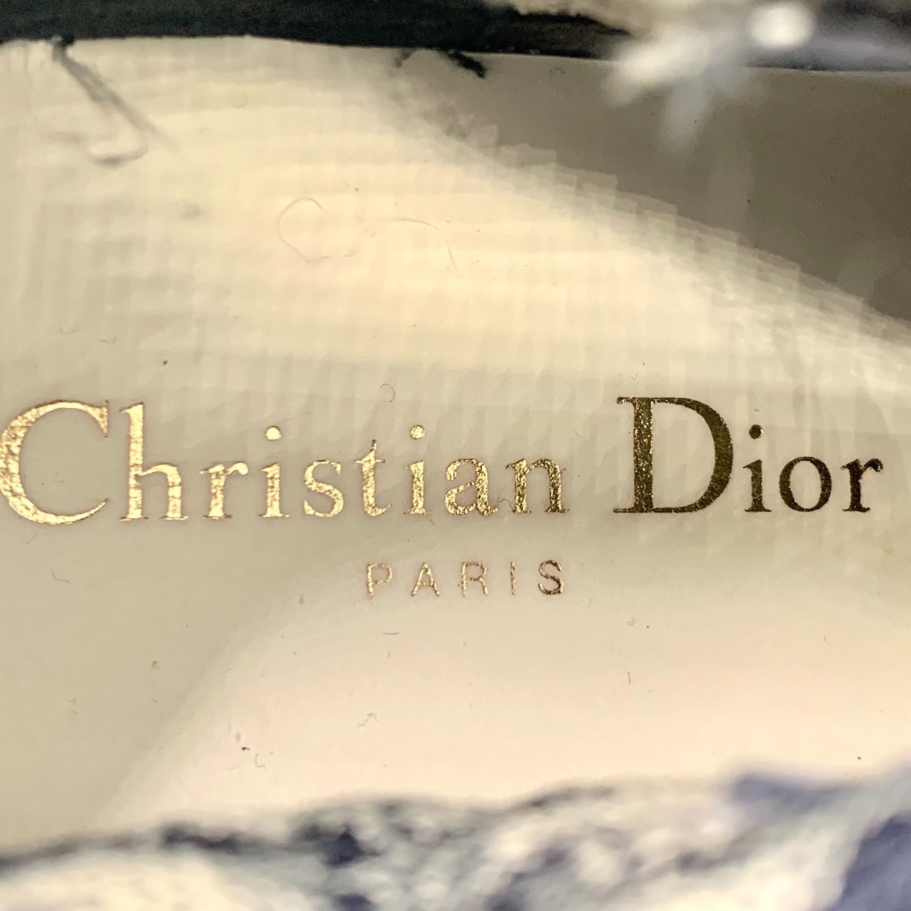Dior Christian Dior Oblique High-Top Sneakers Navy & White Monogr Size US 5 / IT 35 - 8 Thumbnail