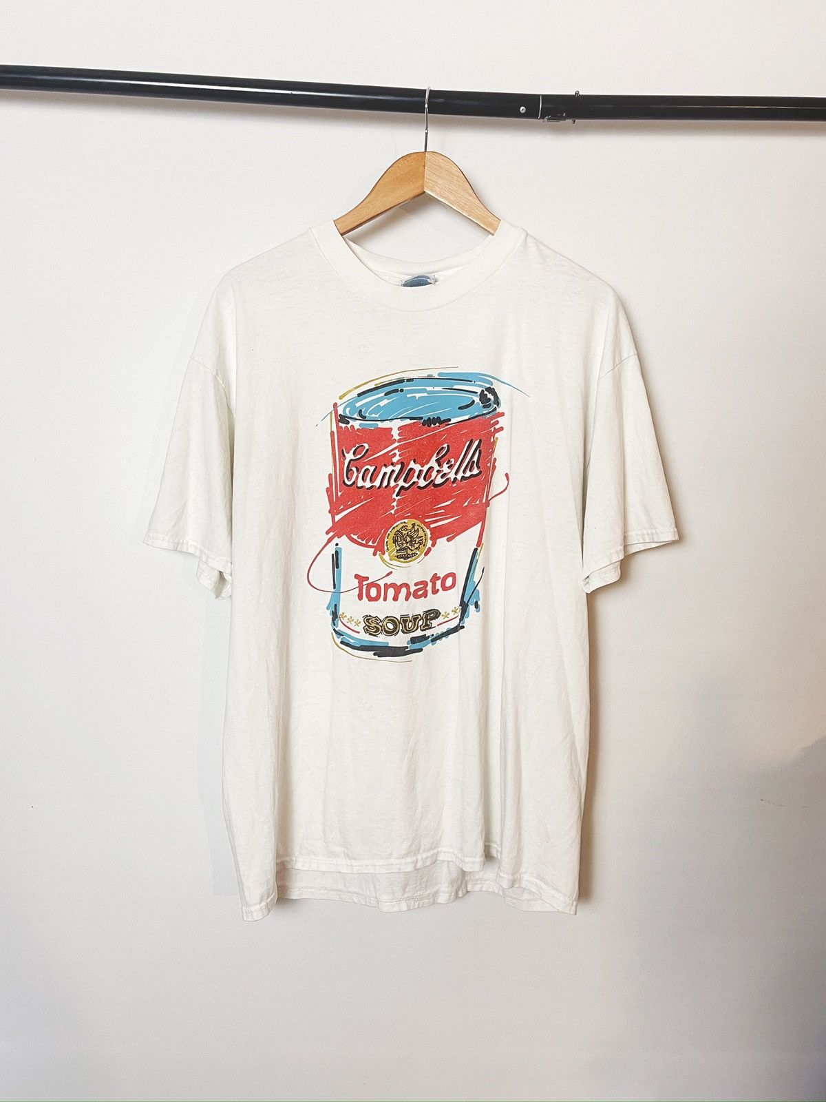 Andy Warhol Rare 1996 Andy Warhol Campbell’s Tomato Soup T-Shirt XL Size US XL / EU 56 / 4 - 1 Thumbnail
