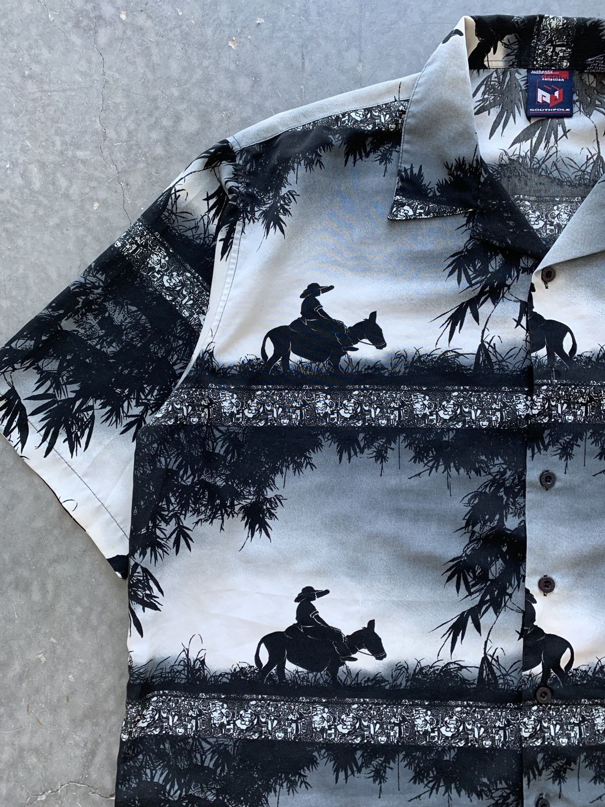 Southpole × Vintage Crazy Vintage Y2K Southpole Camp Collar Shirt Baggy Skater Size US XXL / EU 58 / 5 - 5 Thumbnail