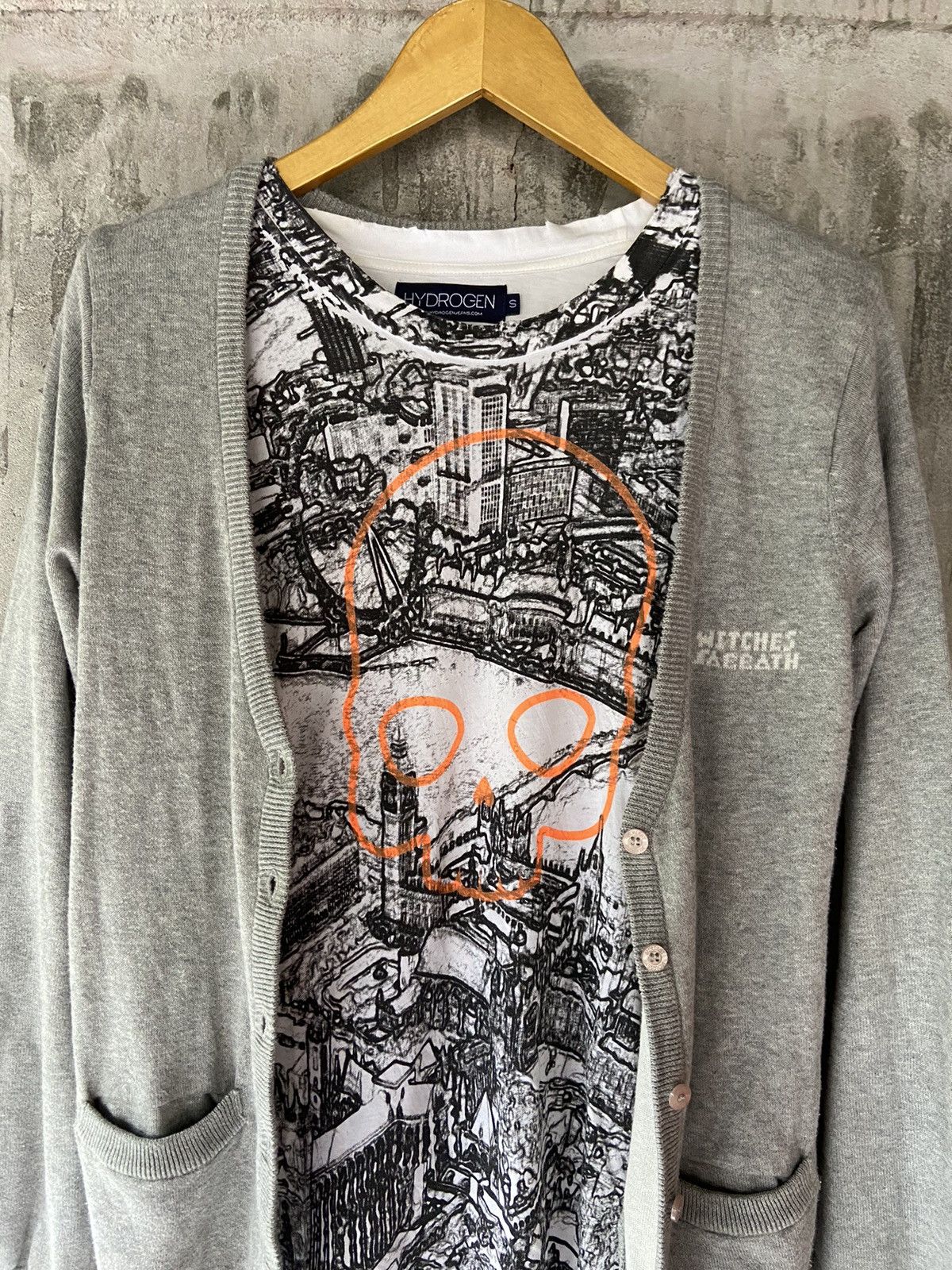Beauty Beast × Hysteric Glamour × Japanese Brand WITCHES SABBATH MOUSSY KNIT 2 IN 1 HYDROGEN DISTRESSED TEE Size US M / EU 48-50 / 2 - 2 Thumbnail