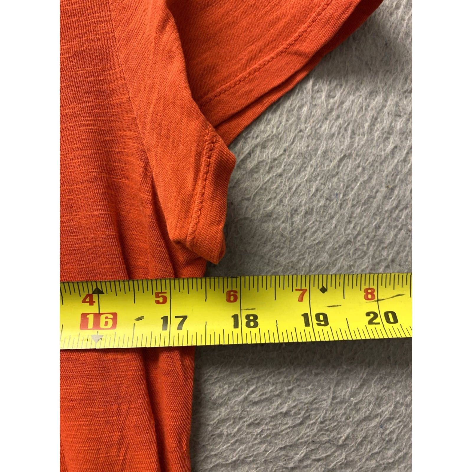 Loft VINTAGE Loft Women's T-Shirt Size S Short Sleeve Orange Solid 57-57 Size S / US 4 / IT 40 - 3 Thumbnail