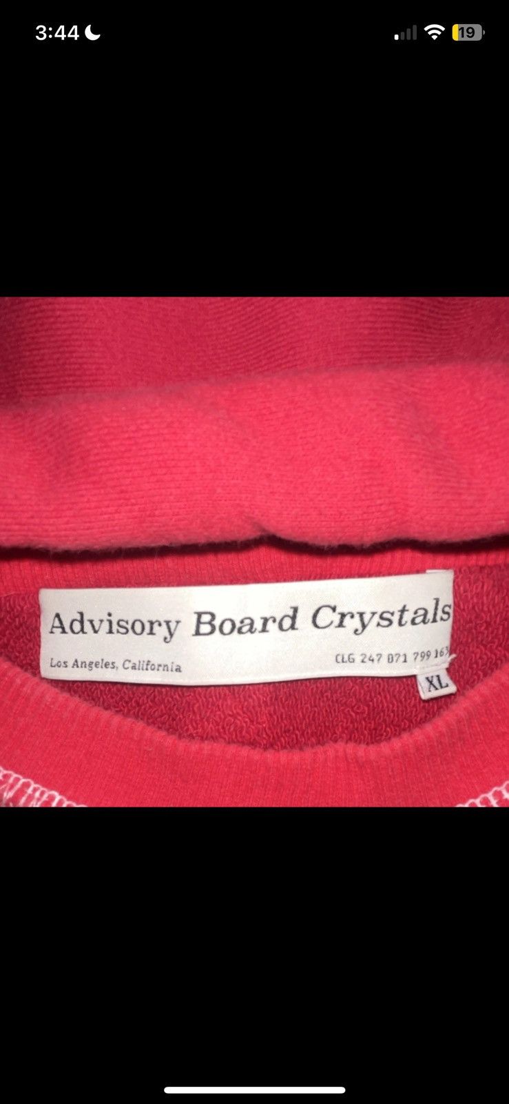 Advisory Board Crystals × Vans Vans Advisory Board Crystals Opal Shoebox Hoodie XL Red Size US XL / EU 56 / 4 - 6 Thumbnail