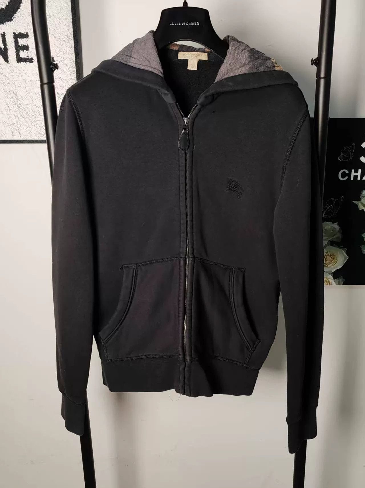 Burberry Burberry Black Zipper Jacket Size US M / EU 48-50 / 2 - 1 Thumbnail
