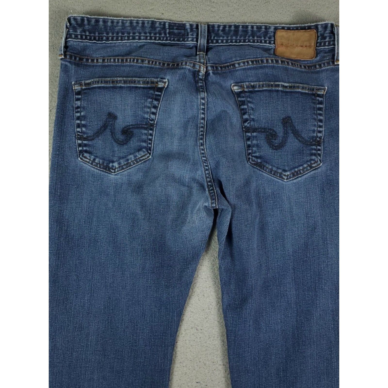 Denime AG Adriano Goldschmied Jeans Mens 38x28 Blue Straight Leg Denim Pants Size US 38 / EU 54 - 7 Thumbnail