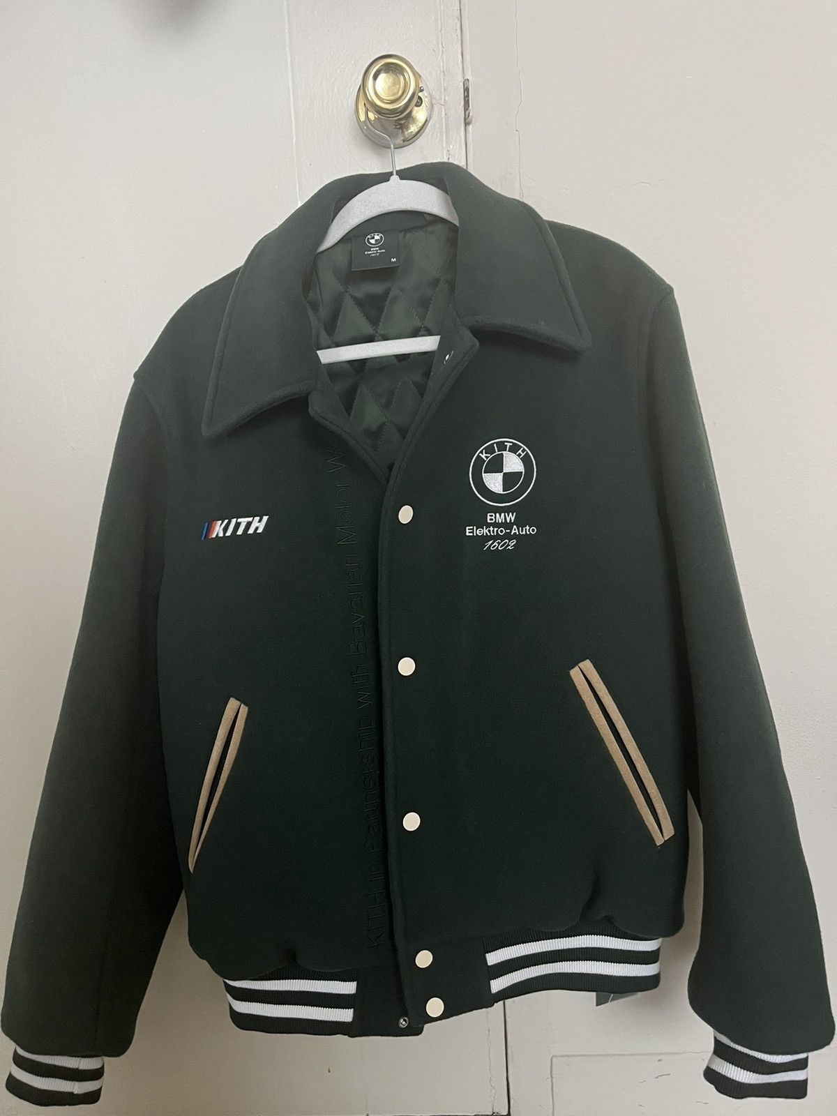 image of Kith X Bmw Coaches Jacket Vitality in Green, Men's (Size Medium)
