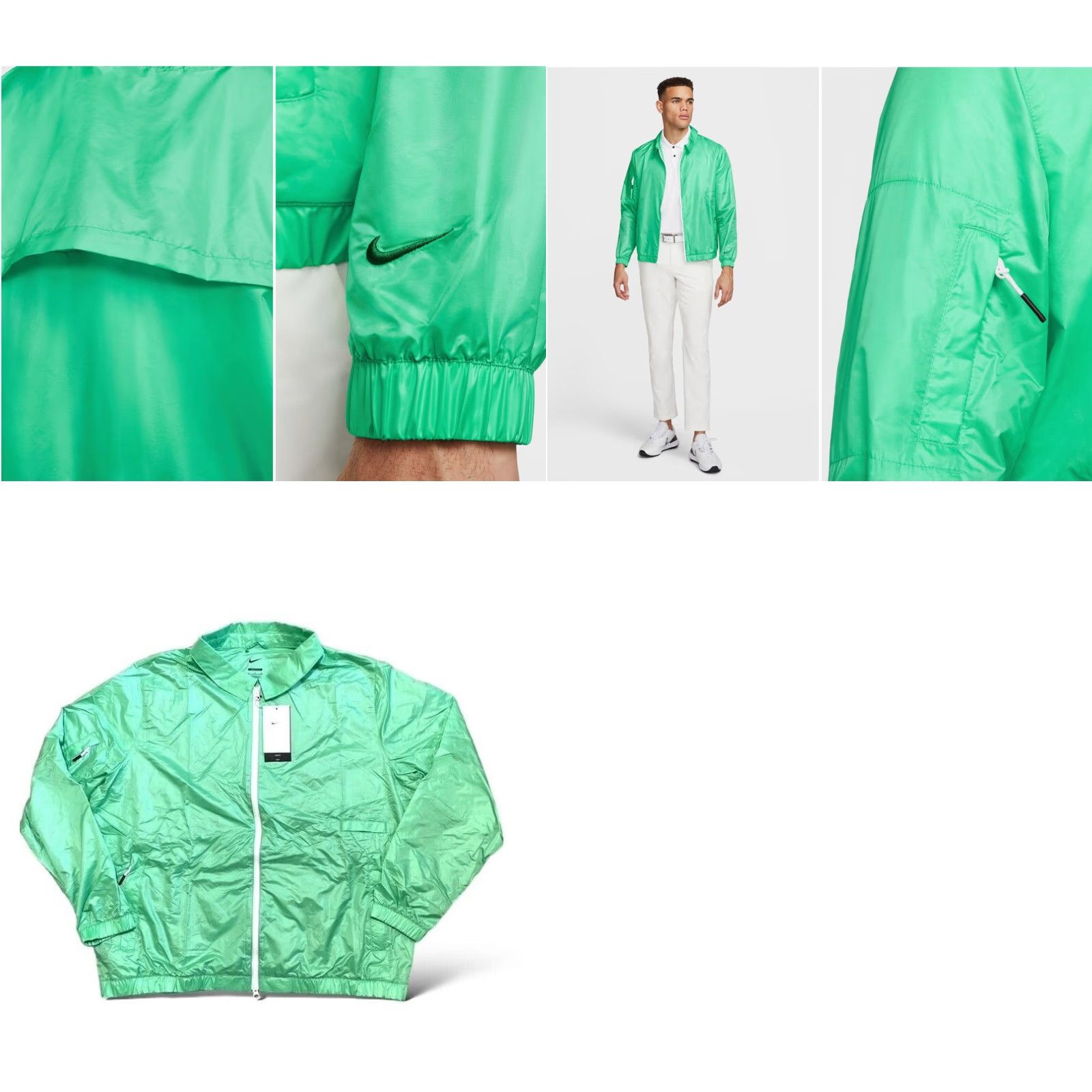 Nike Nike Golf Jacket XL Mens Lightweight Breathable Windbreaker Zip Front Solid Multicolor 120 DX9214-363 Size US XL / EU 56 / 4 - 8 Thumbnail