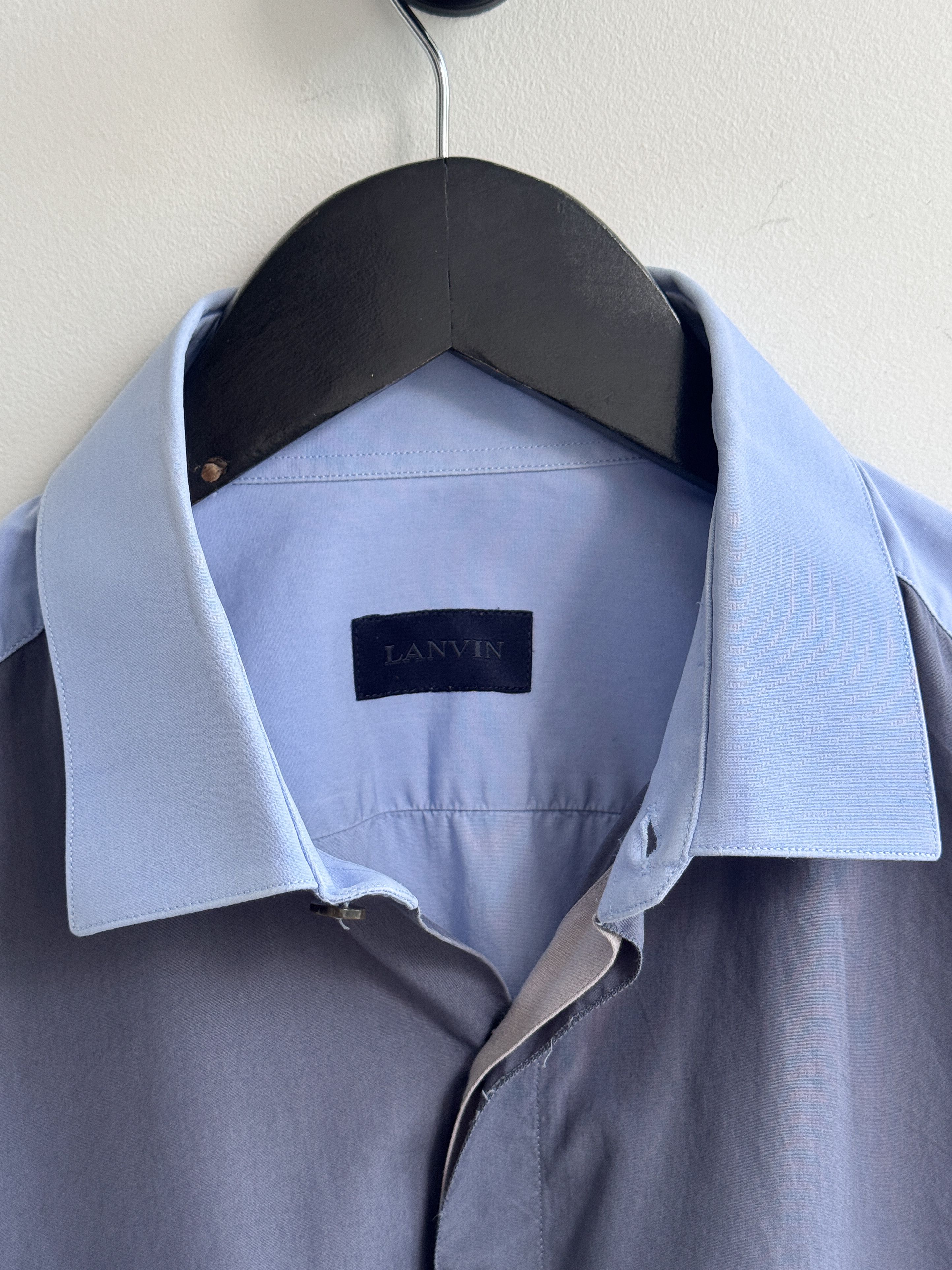 Lanvin Lanvin Blue Dress Shirt Size US L / EU 52-54 / 3 - 6 Thumbnail