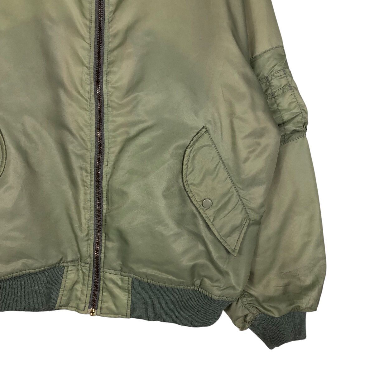 Japanese Brand 📌Vintage Fly Bomber Jacket Reliable Military Collection Size US M / EU 48-50 / 2 - 6 Thumbnail