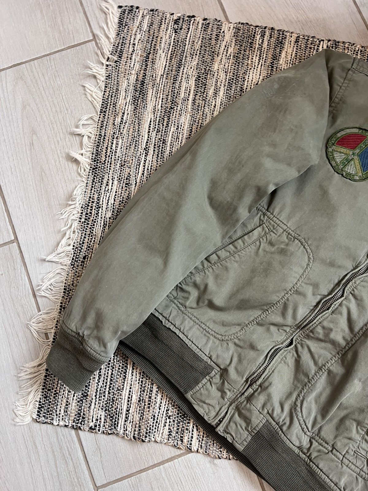 Harley Davidson × Vintage Vintage Warson Motors military jacket Hippie style bomber Size L / US 10 / IT 46 - 3 Thumbnail