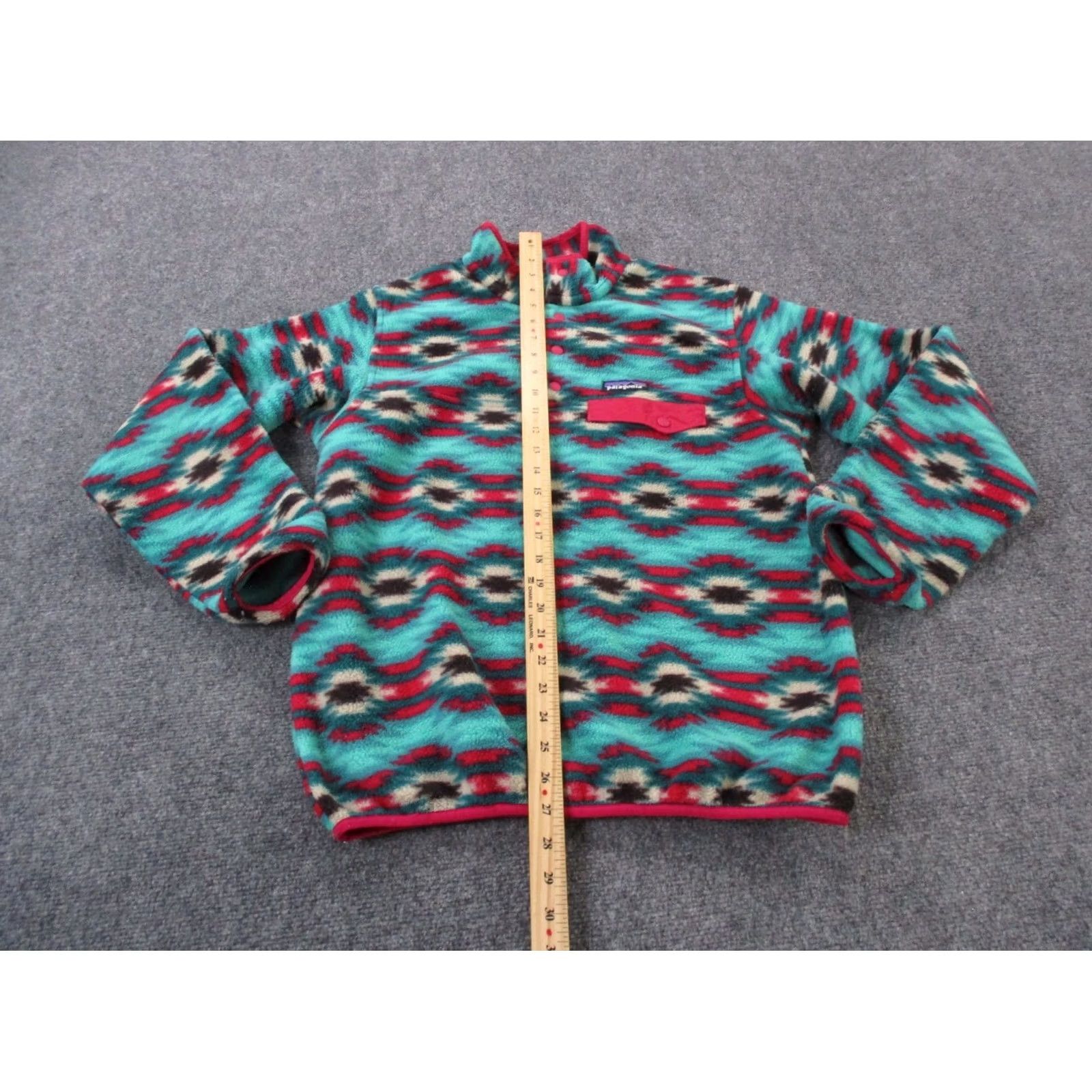 Patagonia Patagonia Jacket Womens M Synchilla Fleece Aztec Geometric Sweater Outdoor Casual Snap Thermal Wind-Resistant Size M / US 6-8 / IT 42-44 - 3 Thumbnail