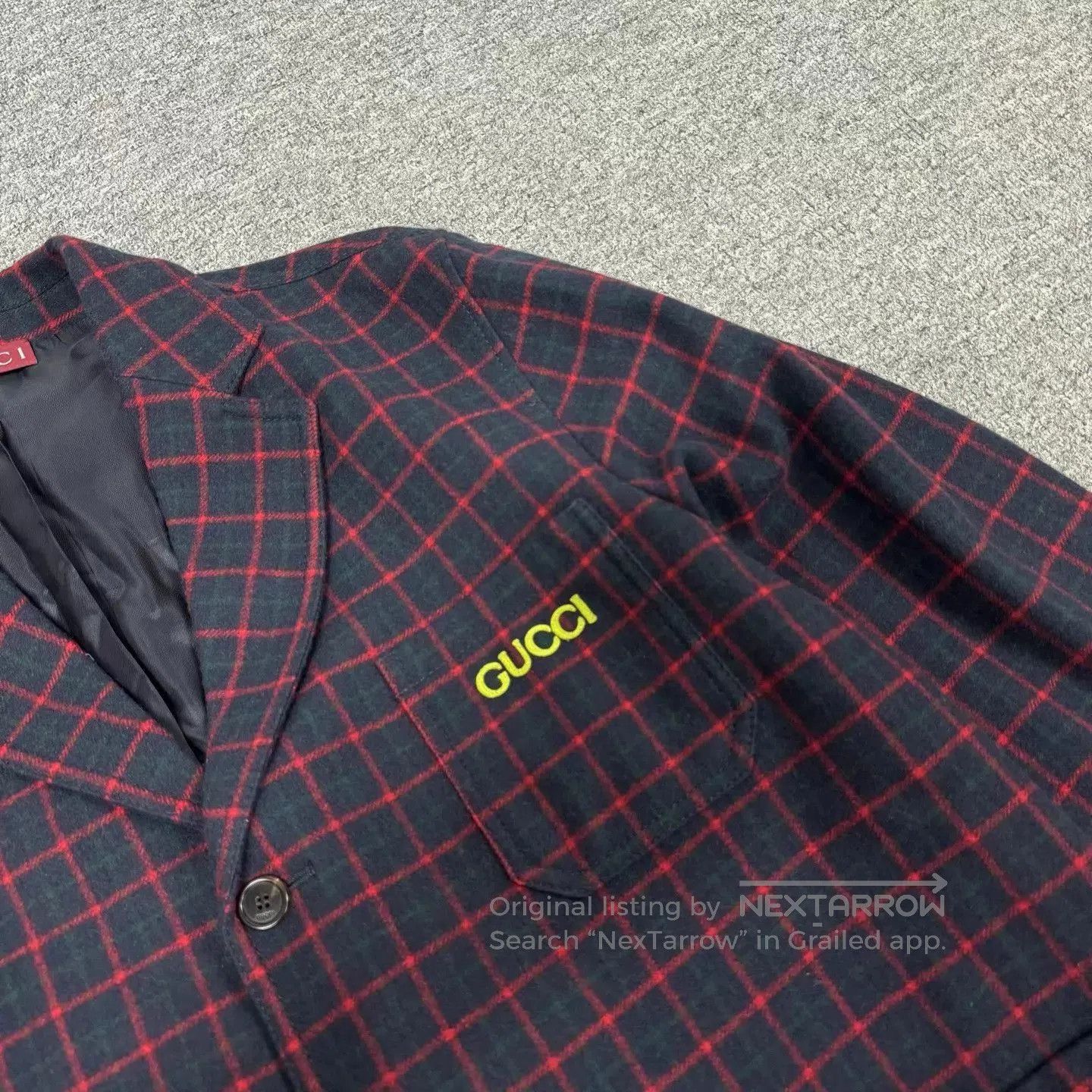 Gucci Multi Checkered Button-Front Light Jacket Size M. Size US M / EU 48-50 / 2 - 4 Thumbnail