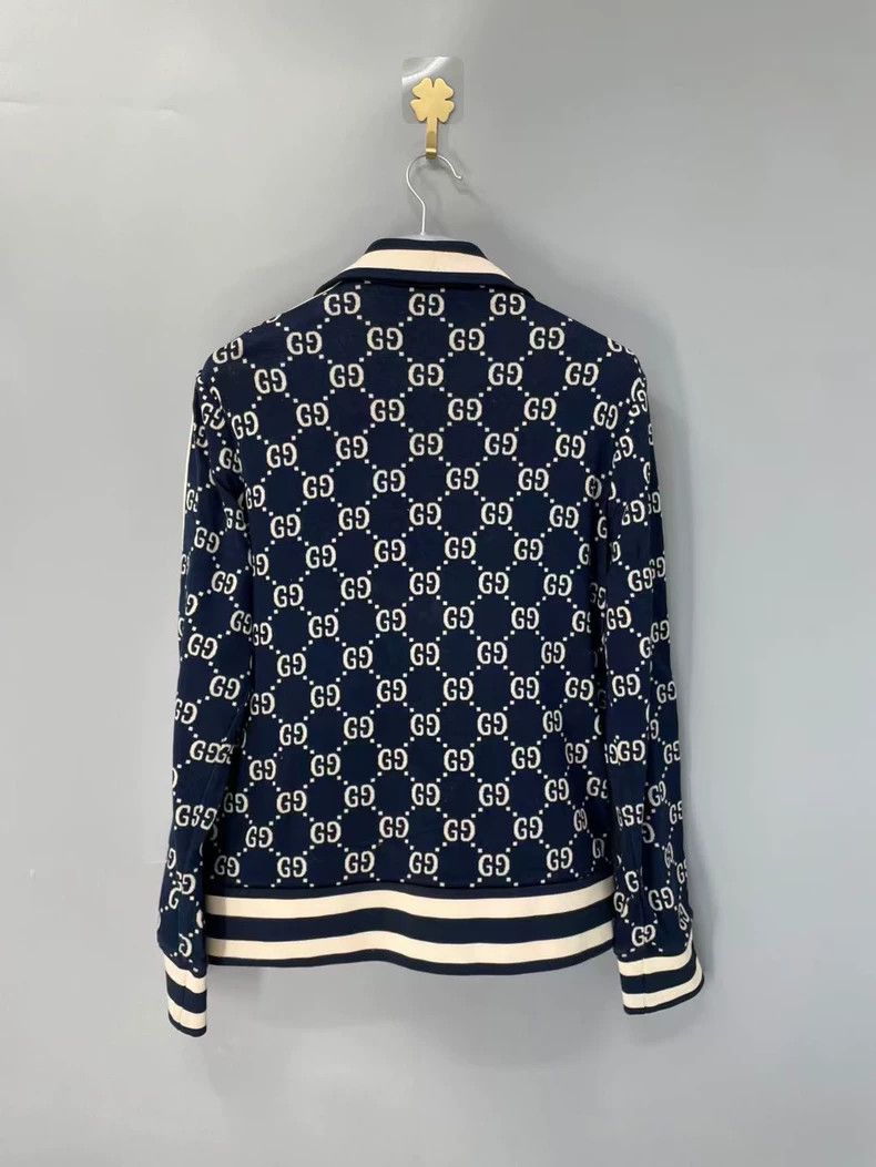 Gucci Gucci Red and blue full print double G school uniform jacke Size US M / EU 48-50 / 2 - 2 Thumbnail