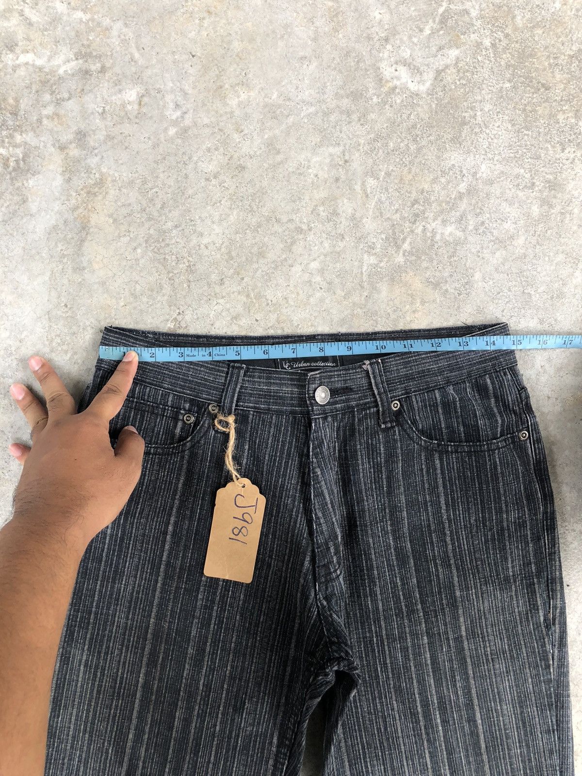 If Six Was Nine Japanese Urban Mini Flared Jeans Hickory Jeans Size US 29 - 18 Thumbnail