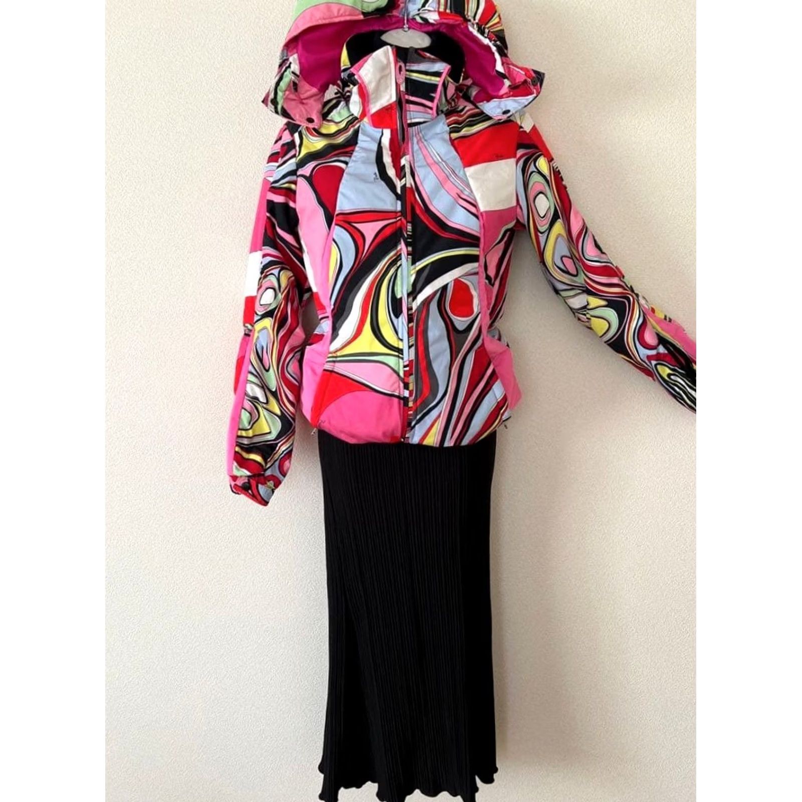 Emilio Pucci Emilio Pucci Multicolor Down Ski Jacket Long Sleeve Women Polyester Used - Rossignol Collaboration Size S / US 4 / IT 40 - 3 Thumbnail