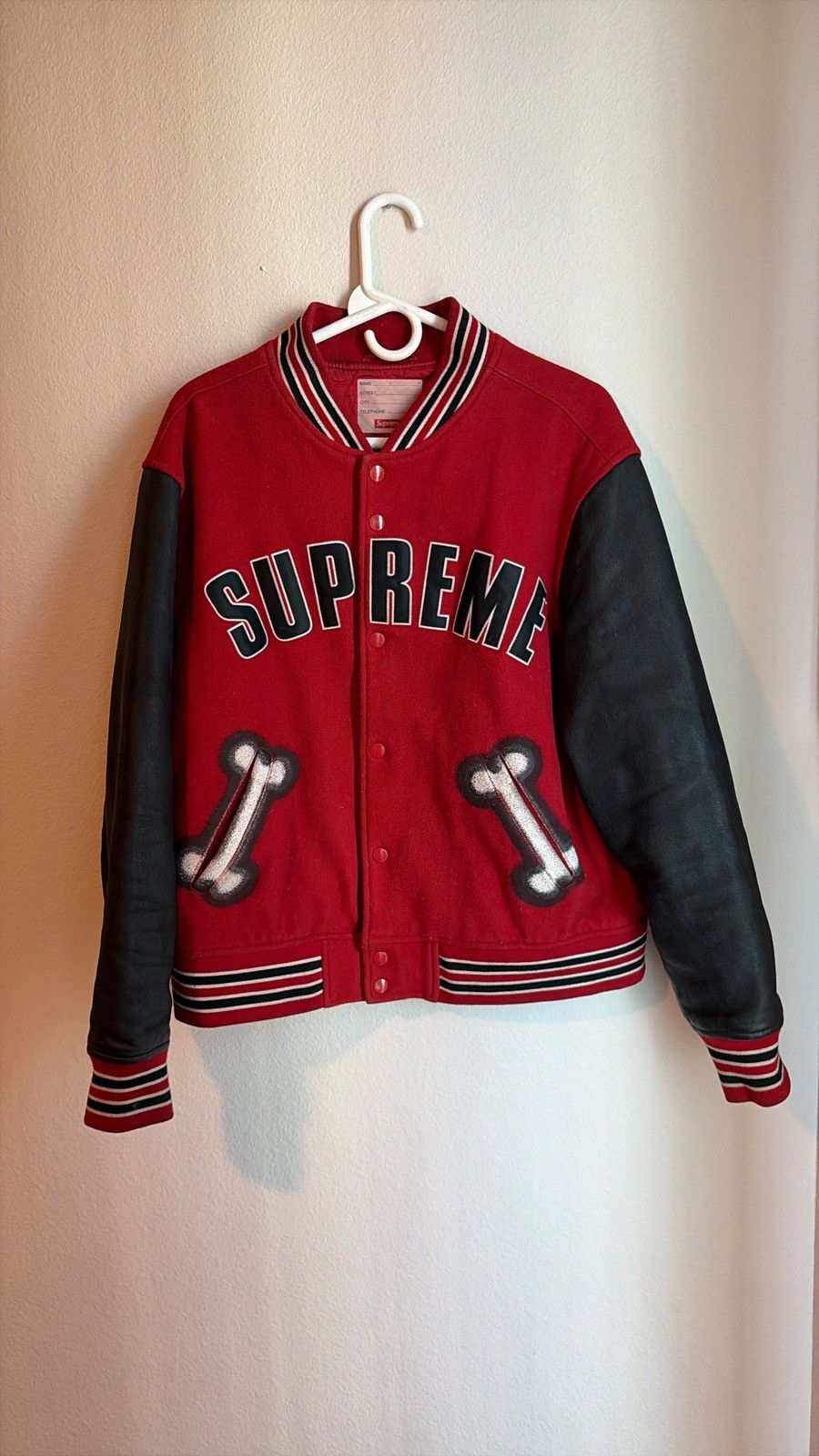 Supreme Supreme Chito Bone Varsity Jacket Size US L / EU 52-54 / 3 - 1 Thumbnail