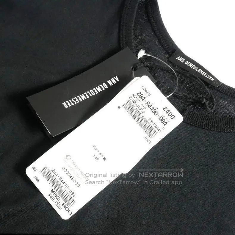 Ann Demeulemeester Ann Demeulemeester Size S 23FW Black Feather Streamer T-Shi Size S / US 4 / IT 40 - 6 Thumbnail