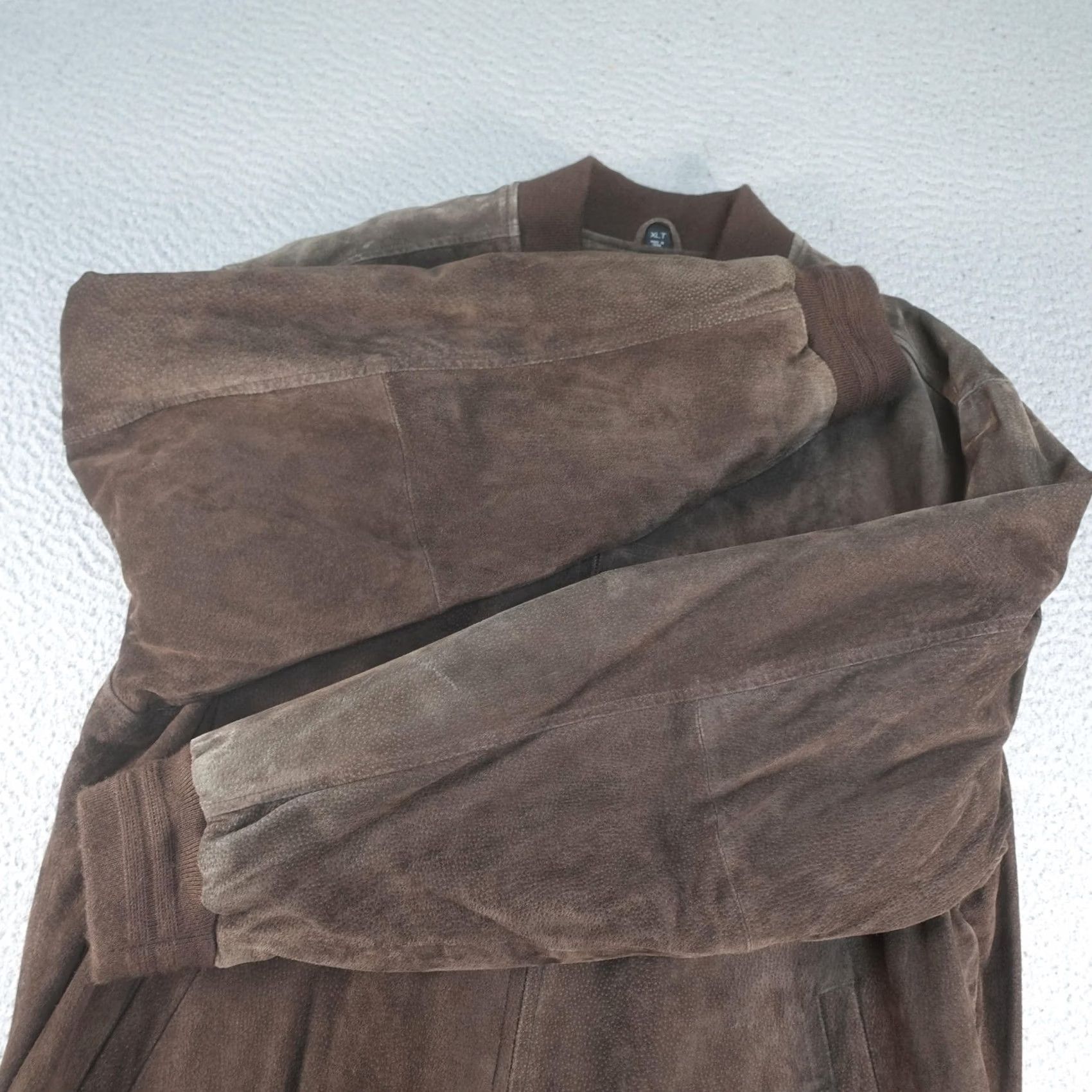 Vintage VINTAGE John Ashford Leather Bomber Jacket Mens XLT Brown Flight Aviator Flyer Aviation Size US XL / EU 56 / 4 - 3 Thumbnail