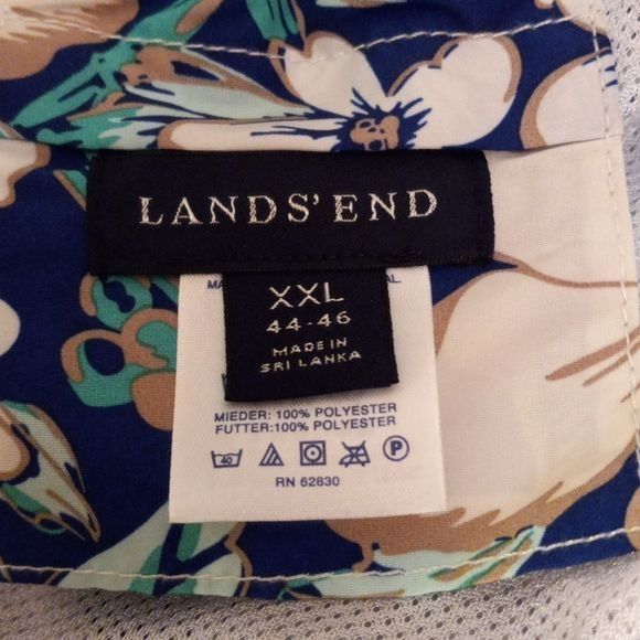 Lands' End Lands End XXL Mens Floral Swim Trunks Elastic Waist Drawstri Size US 44 / EU 60 - 9 Thumbnail