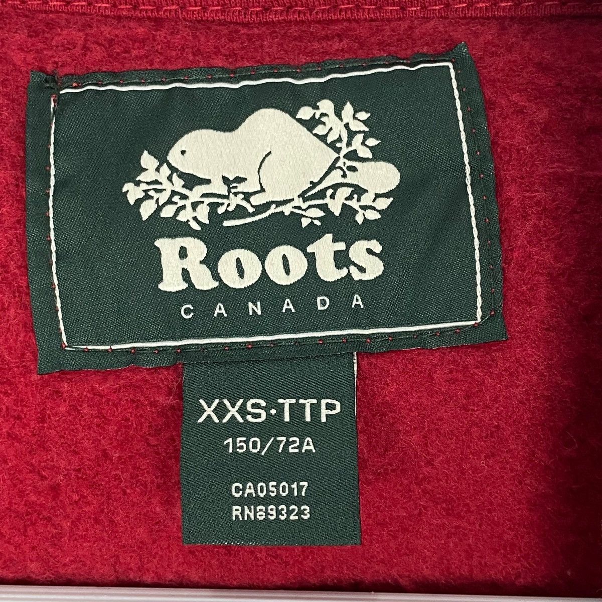Vintage Vintage Roots Canada Hoodie Sweater Red Big Logo Size XXS Size US XXS / EU 40 - 10 Thumbnail