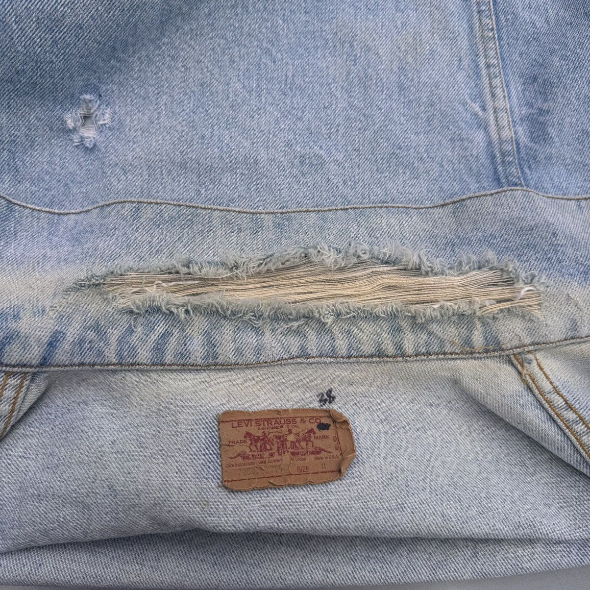 Levi's 80s Levis Denim Trucker Jacket Size US M / EU 48-50 / 2 - 15 Thumbnail
