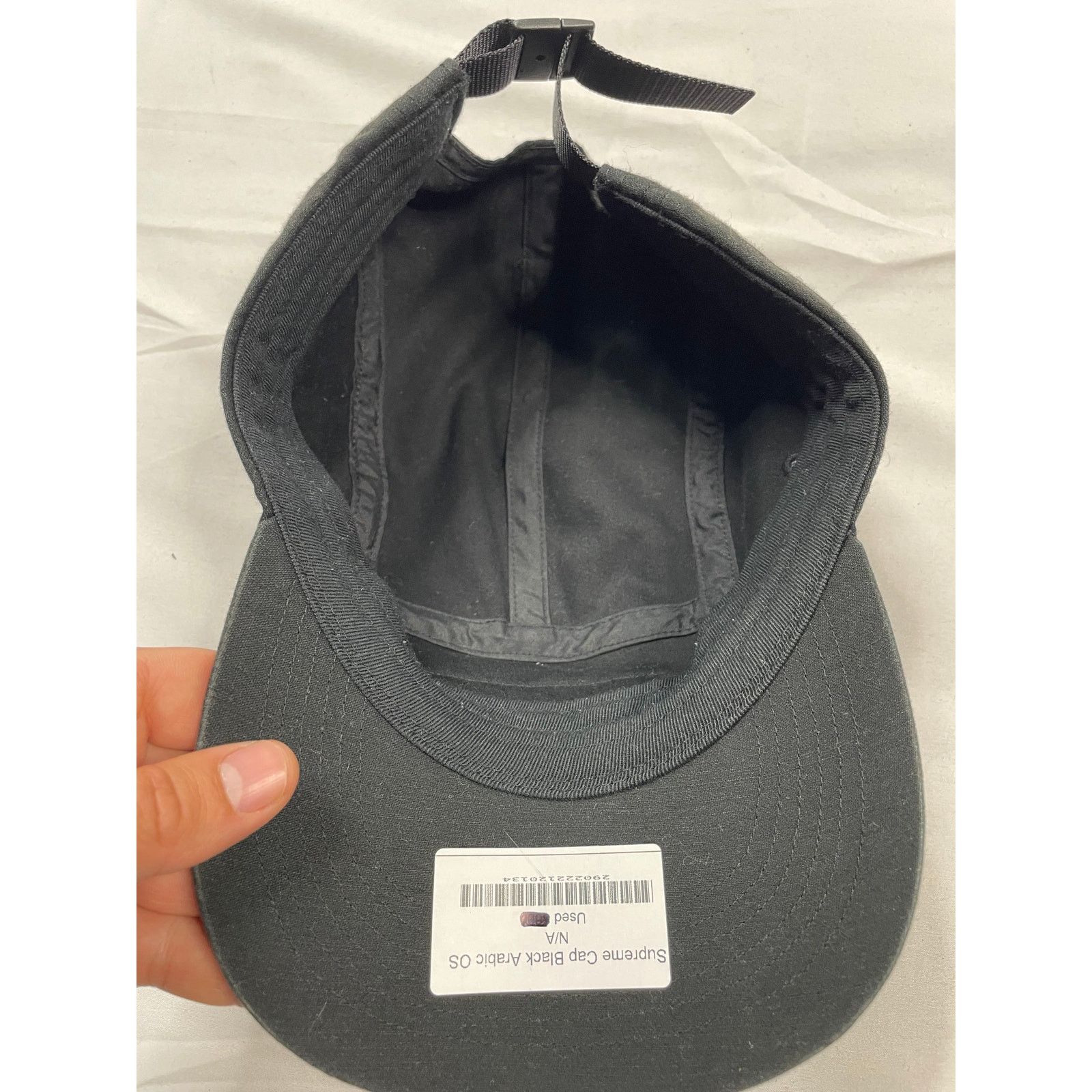 Supreme Supreme Cap Black Arabic OS Size ONE SIZE - 4 Thumbnail