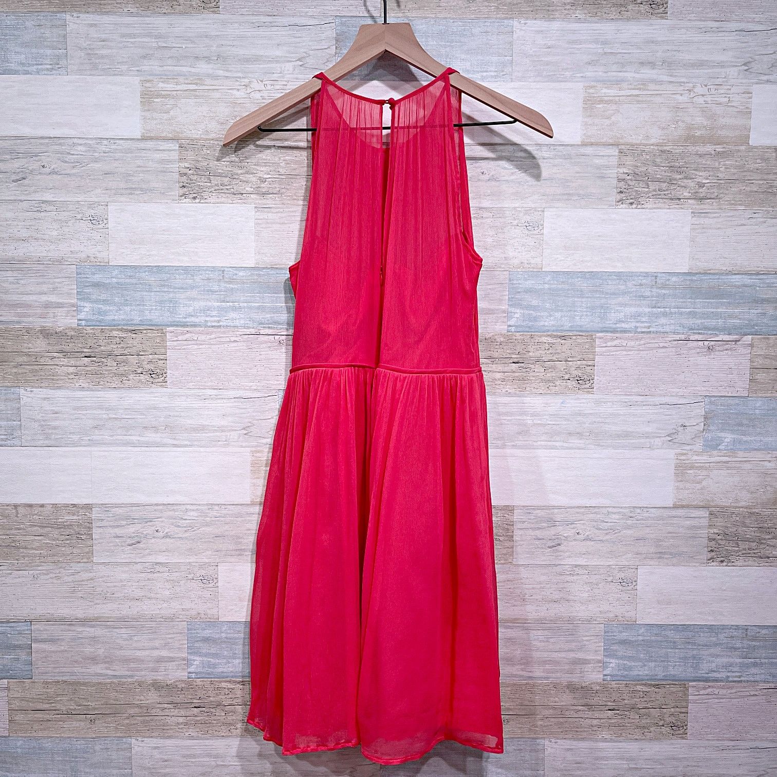 J.Crew J CREW Silk Chiffon Megan Dress Pink Womens 6 Size M / US 6-8 / IT 42-44 - 4 Thumbnail