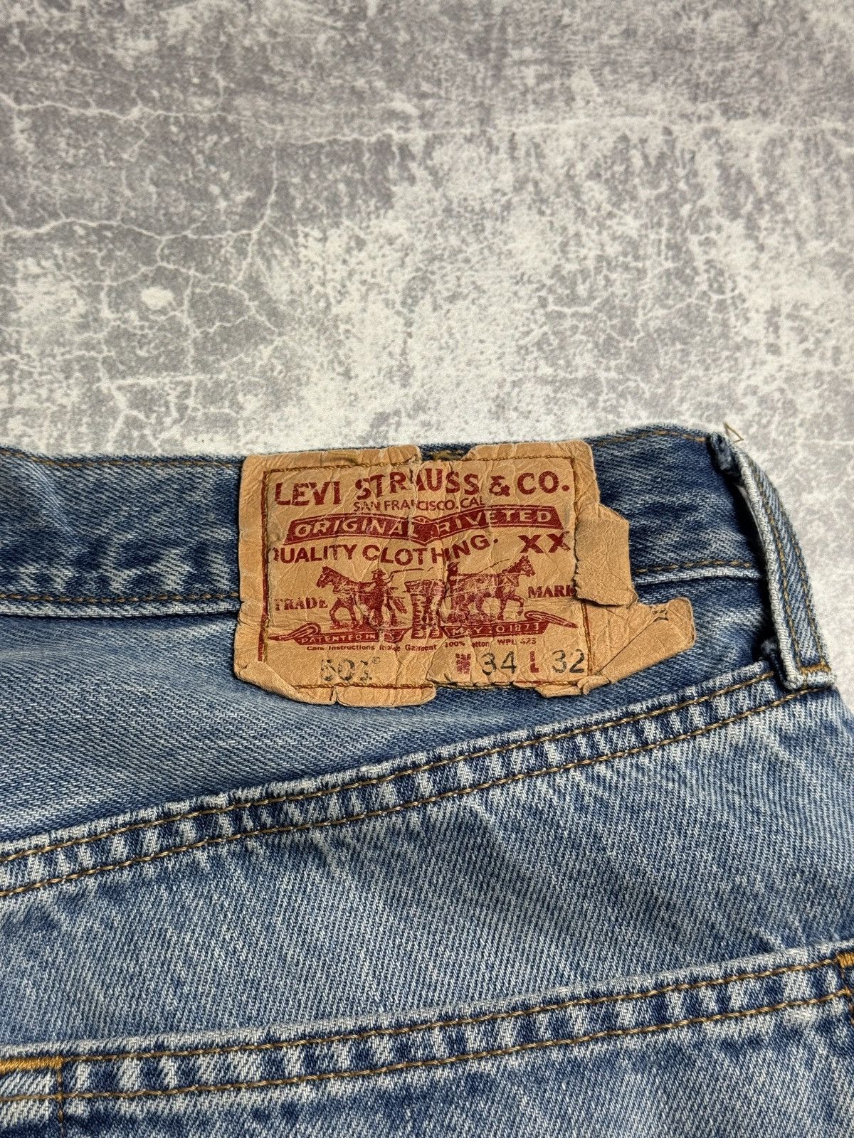 Levi's × Vintage VINTAGE 90s Levi’s 501 Baggy Rare y2k Workwear Japan Jeans Size US 32 / EU 48 - 18 Thumbnail