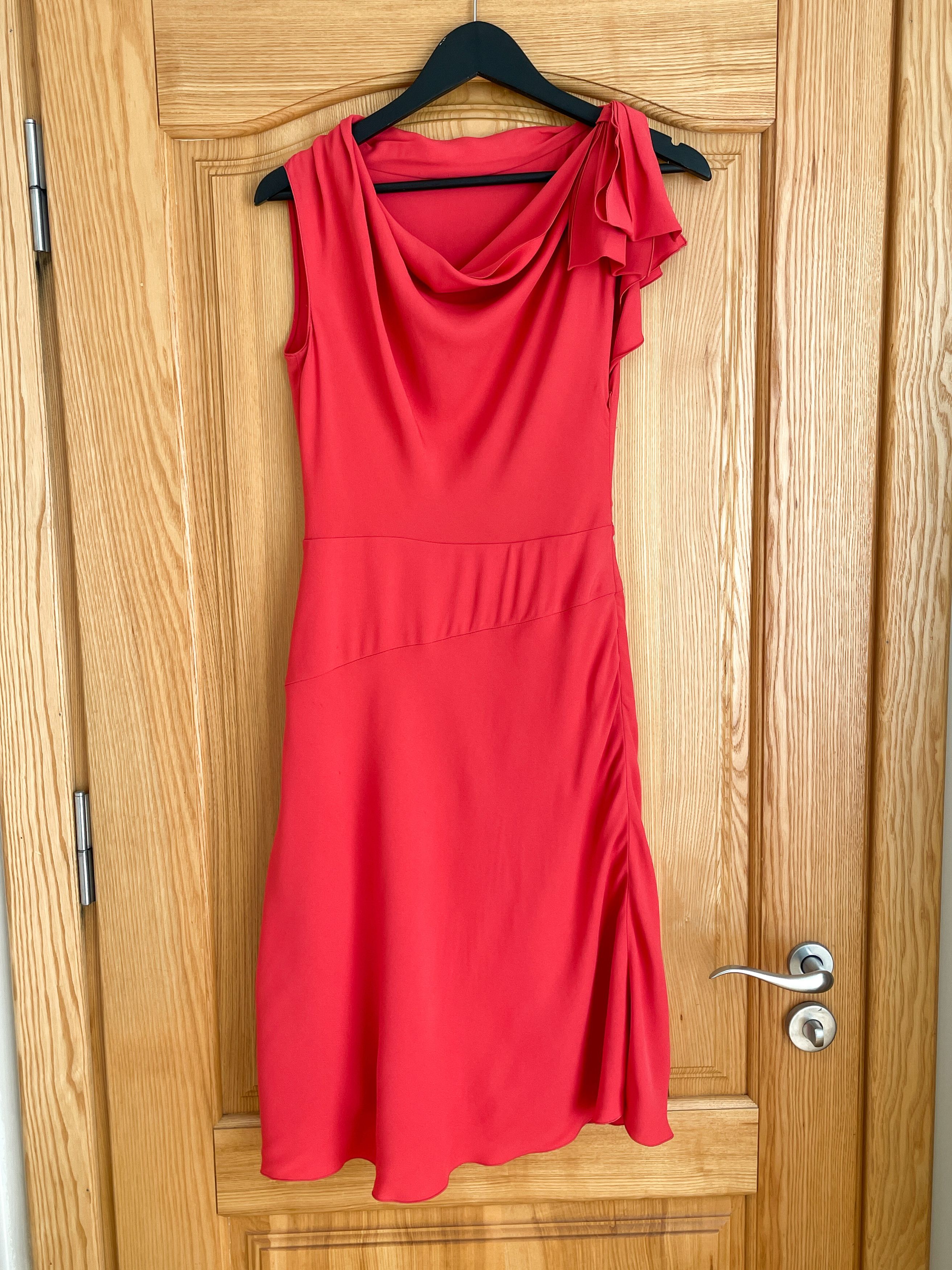 Valentino coral pink silk dress Size XS / US 0-2 / IT 36-38 - 7 Thumbnail