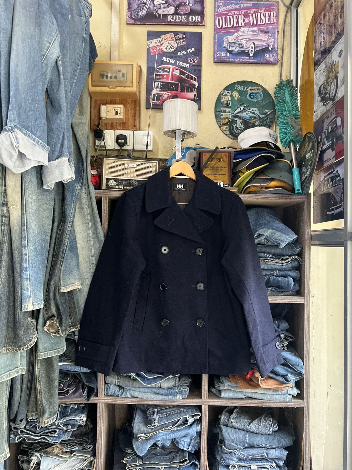 Helly Hansen 🔥Helly Hansen Double Breasted Peacoat Size US M / EU 48-50 / 2 - 1 Thumbnail